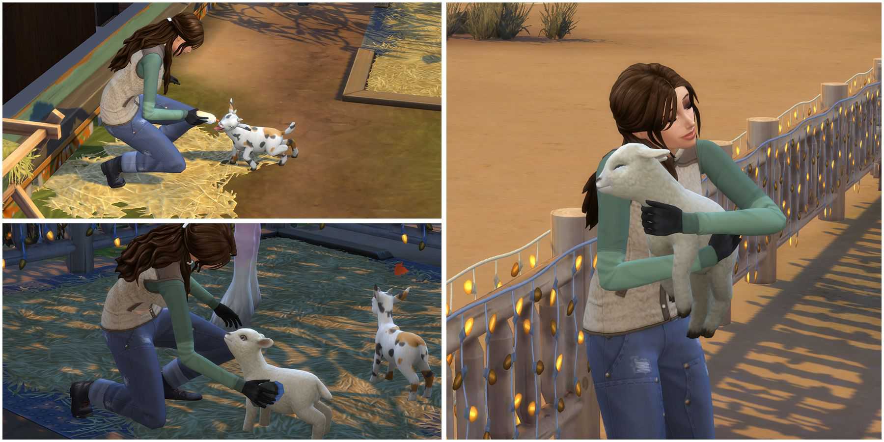 como obter mini cabras e ovelhas no the sims 4