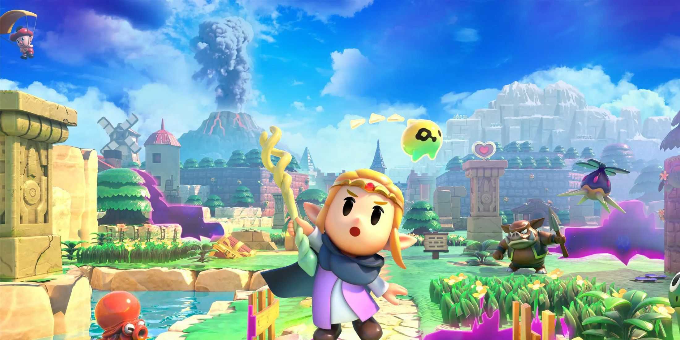 Zelda holding a staff in Echoes of Wisdom