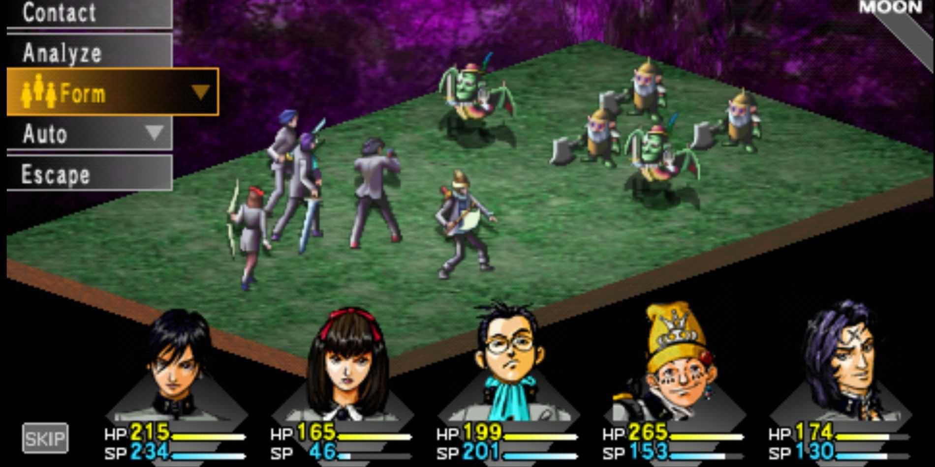 Shin Megami Tensei Persona combat