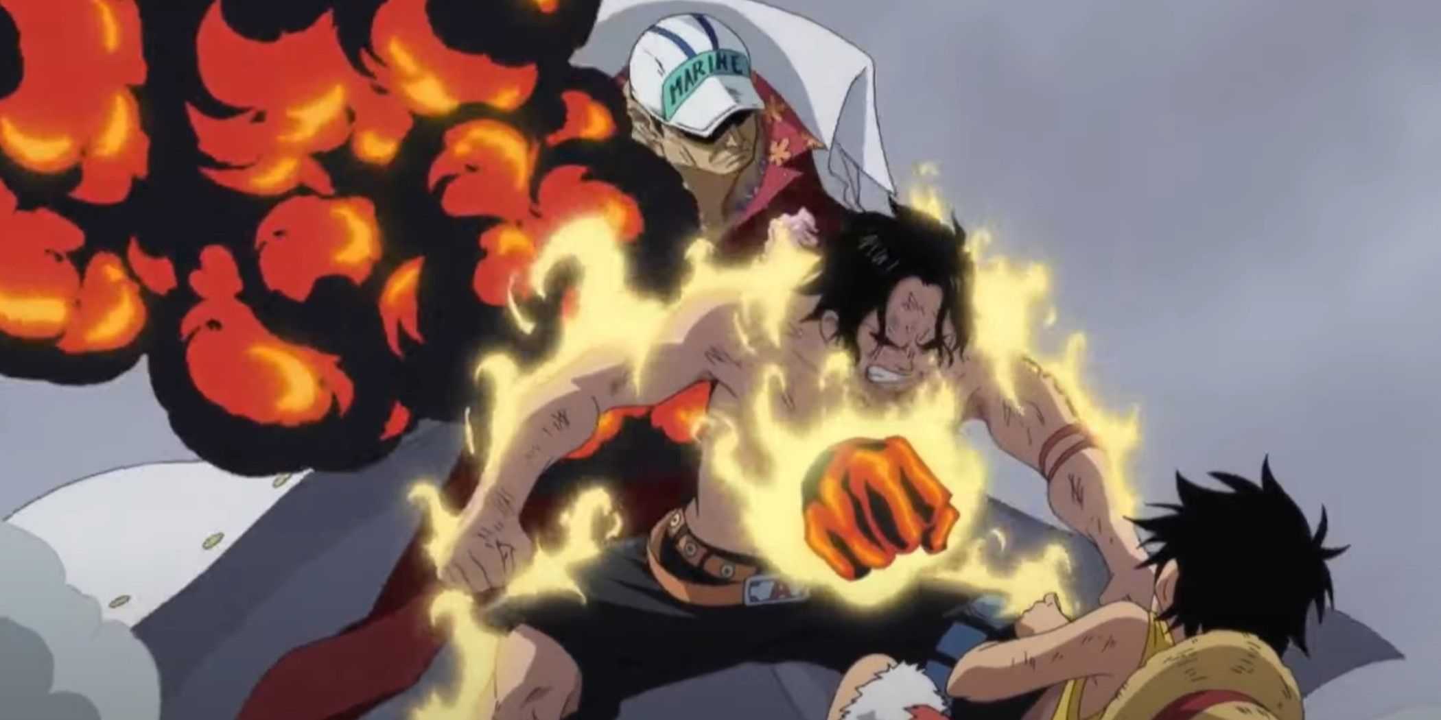 One Piece Ace's Death Akainu Luffy Marineford-1