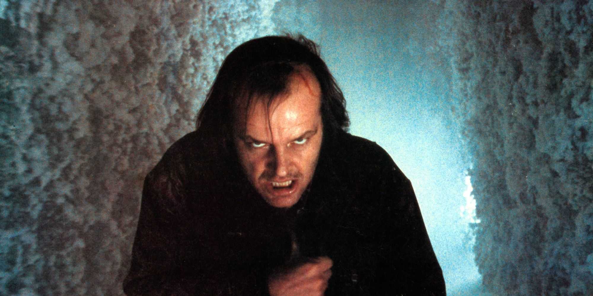 jack torrance shivering in the cold at the overlook hotel