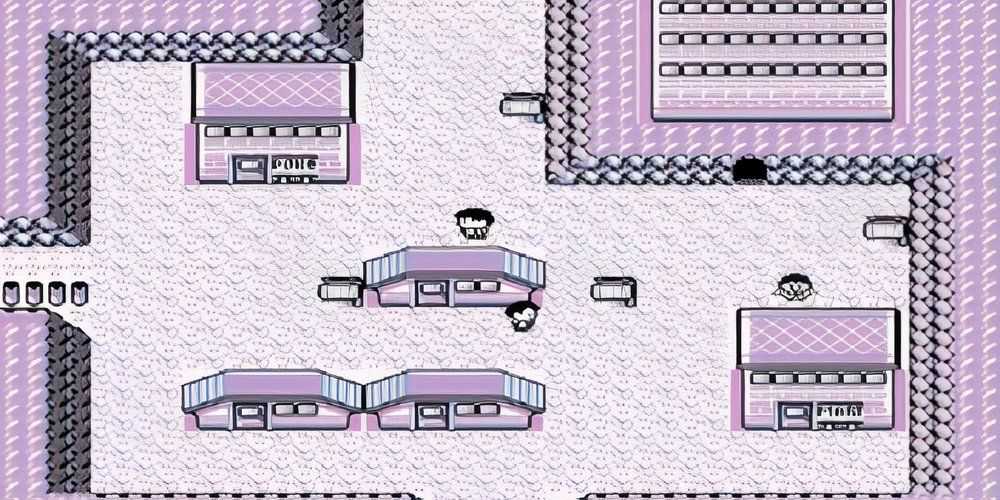 Lavender Town in Pokemon Red and Blue