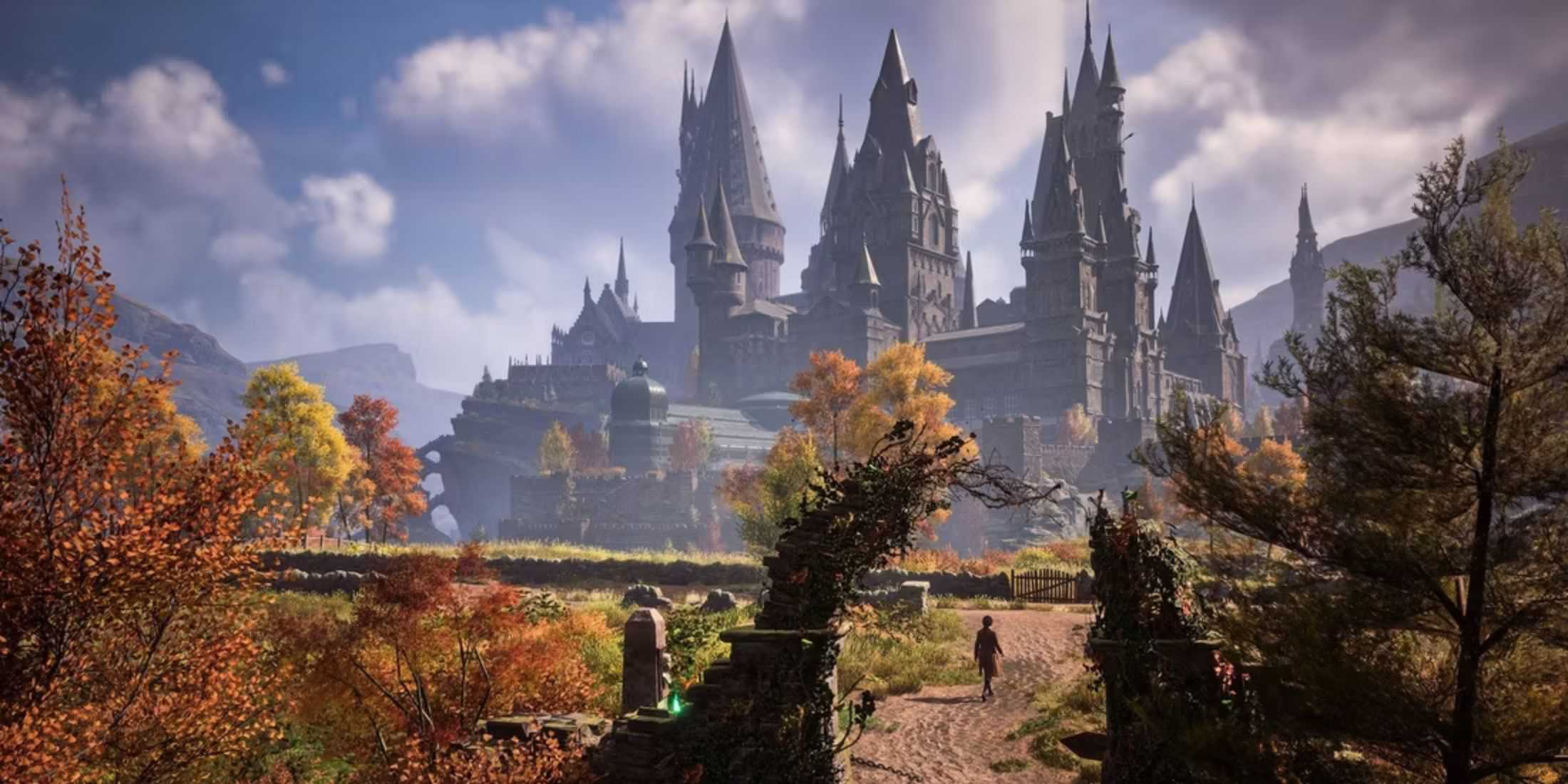 A look at the Hogwarts castle in Hogwarts Legacy 