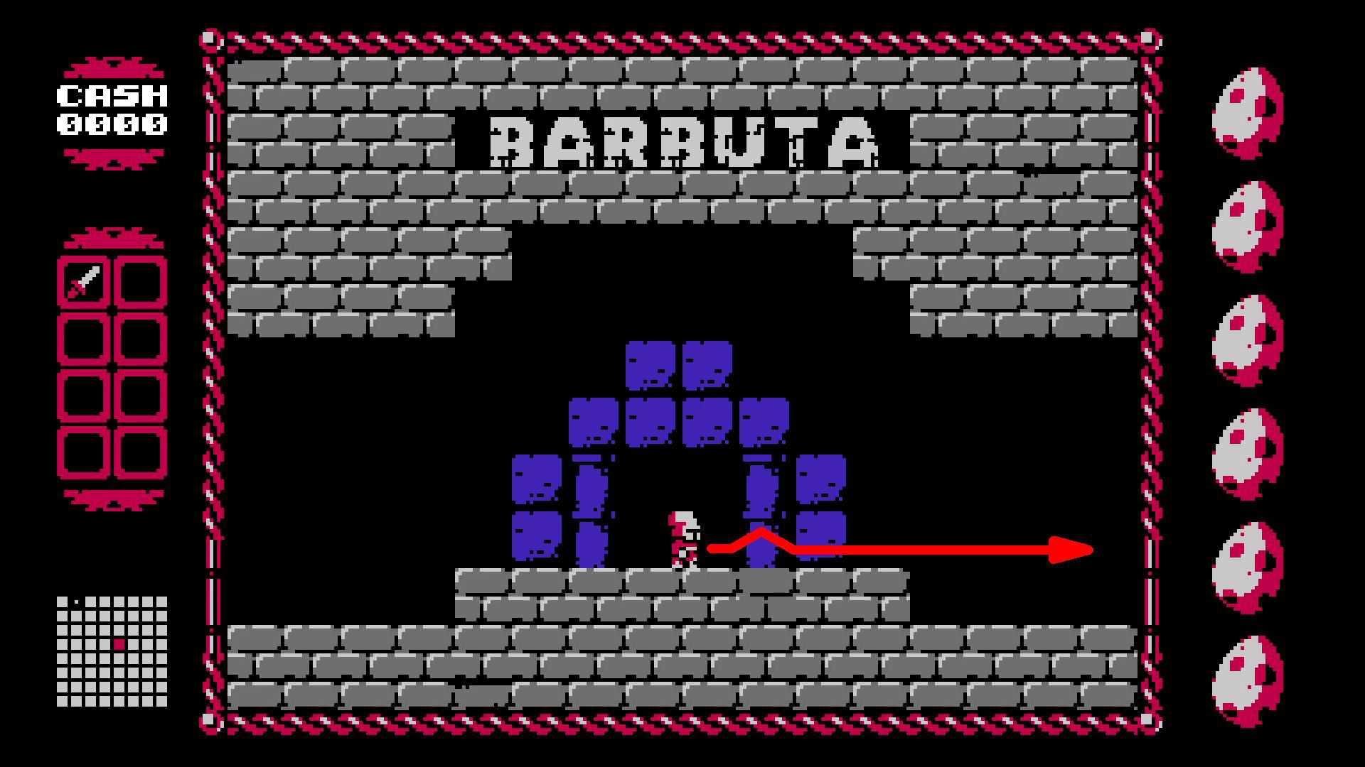 ufo 50 barbuta walkthrough 1