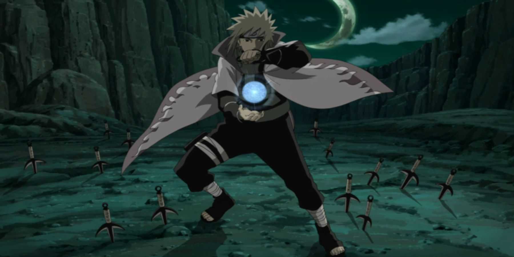 Minato formando o Rasengan