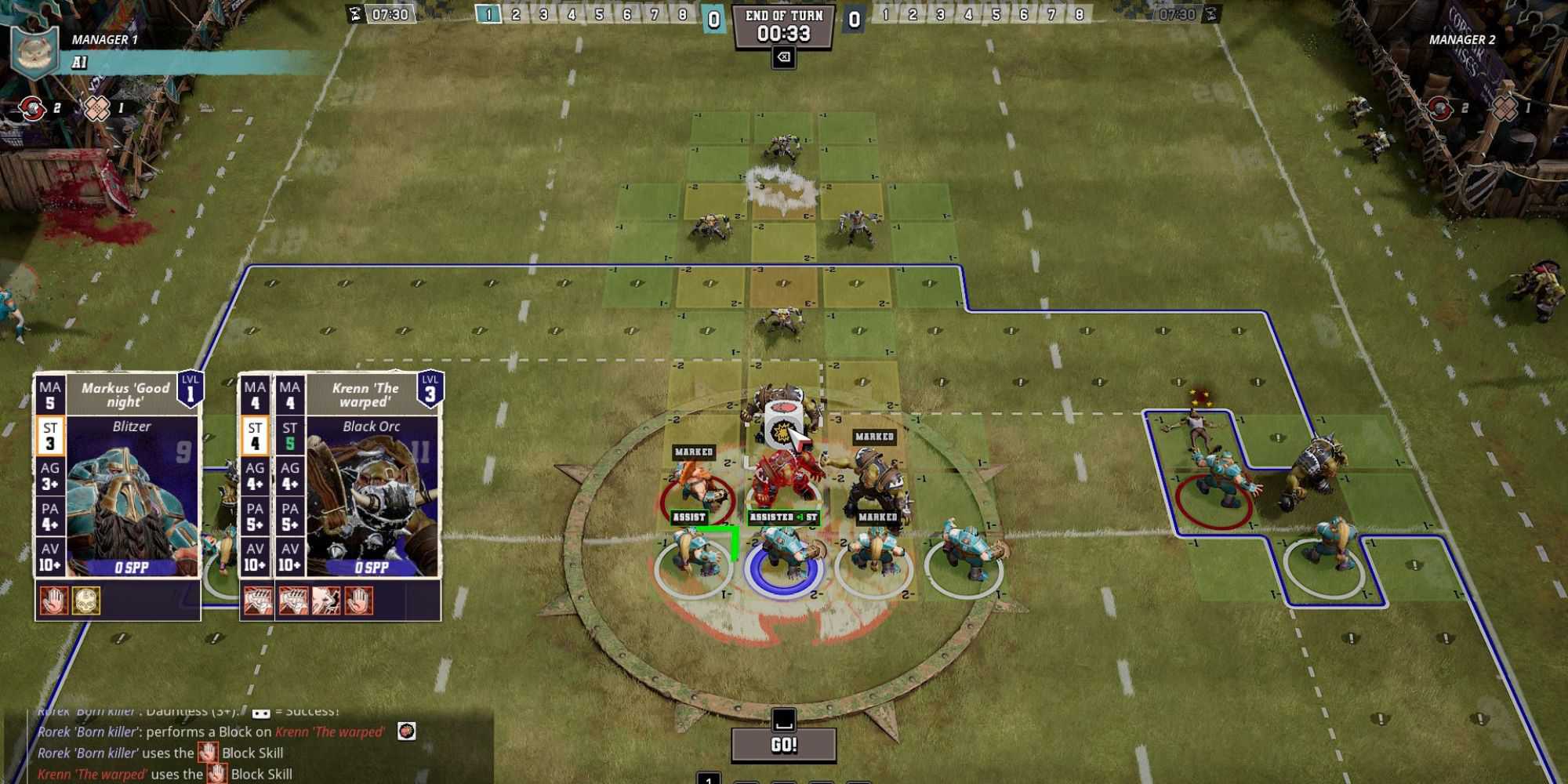 Blood Bowl 3 Poor UI