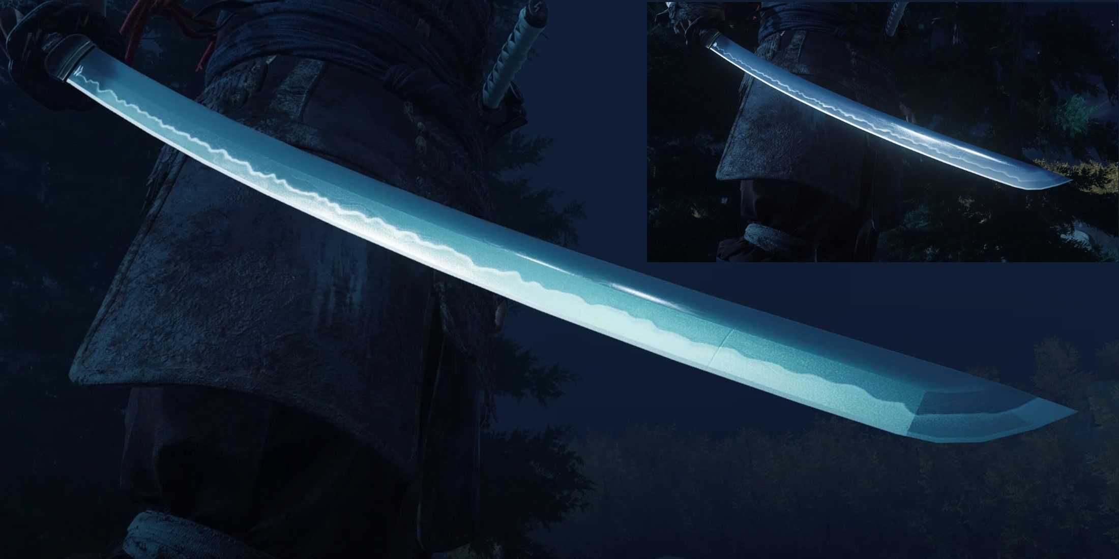 Espada realista do Ghost of Tsushima vs original-1