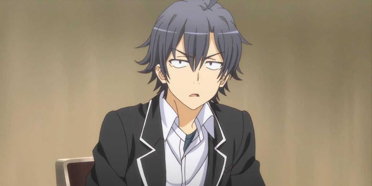 My Teen Romantic Comedy SNAFU with Hachiman Hikigaya in his school uniform