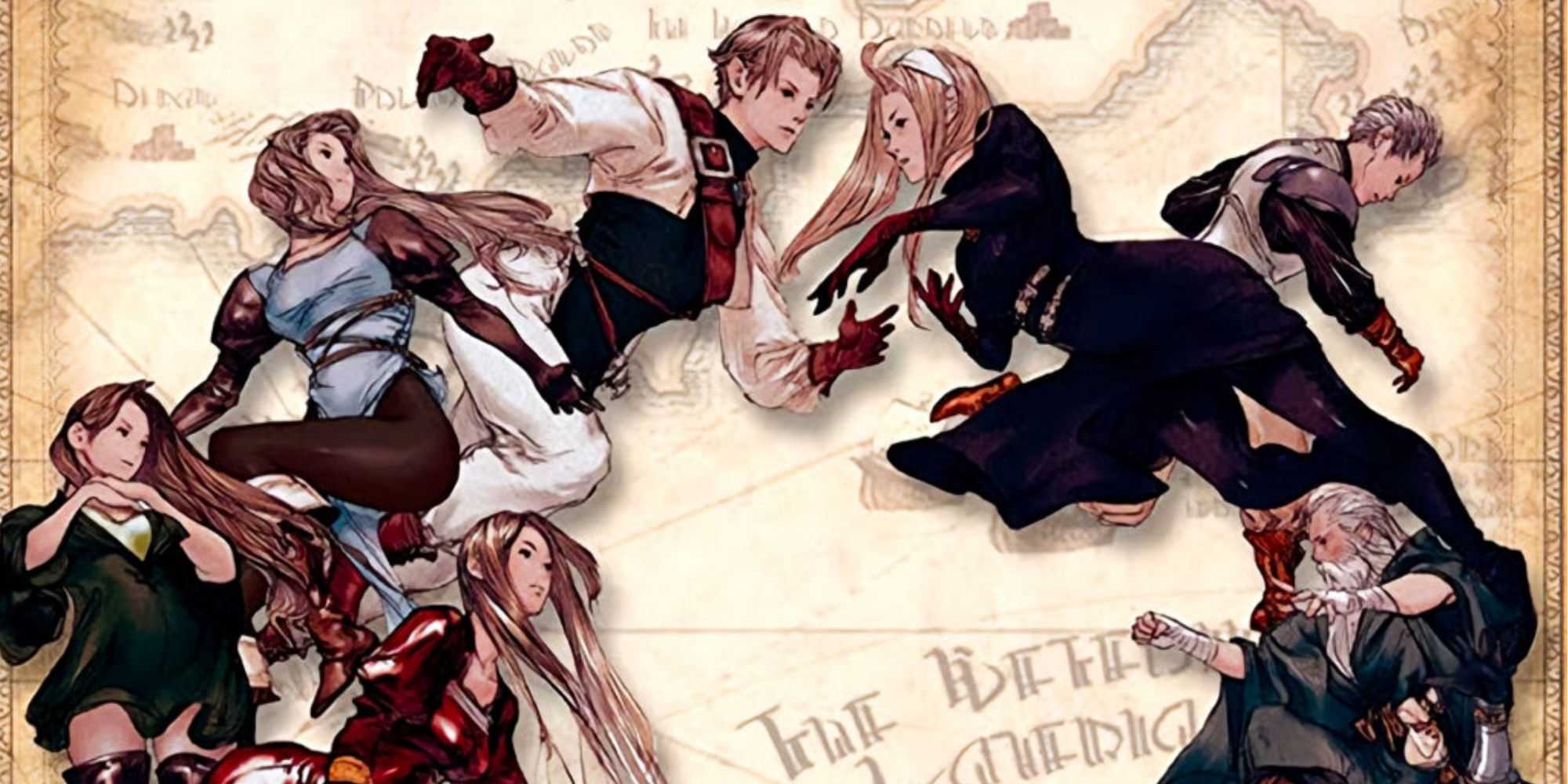 Arte promocional com personagens de Tactics Ogre Let Us Cling Together-1