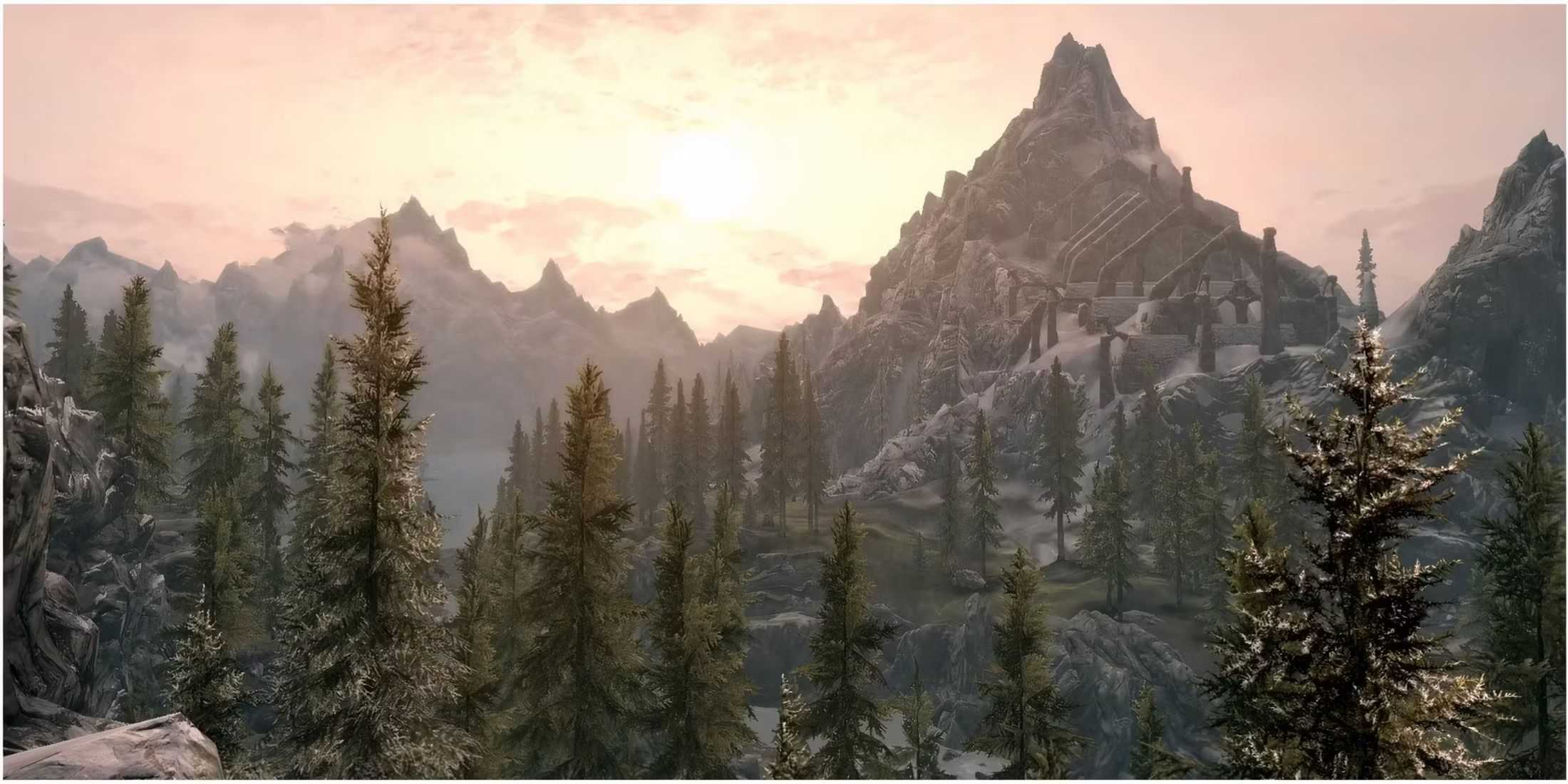 Skyrim monutains