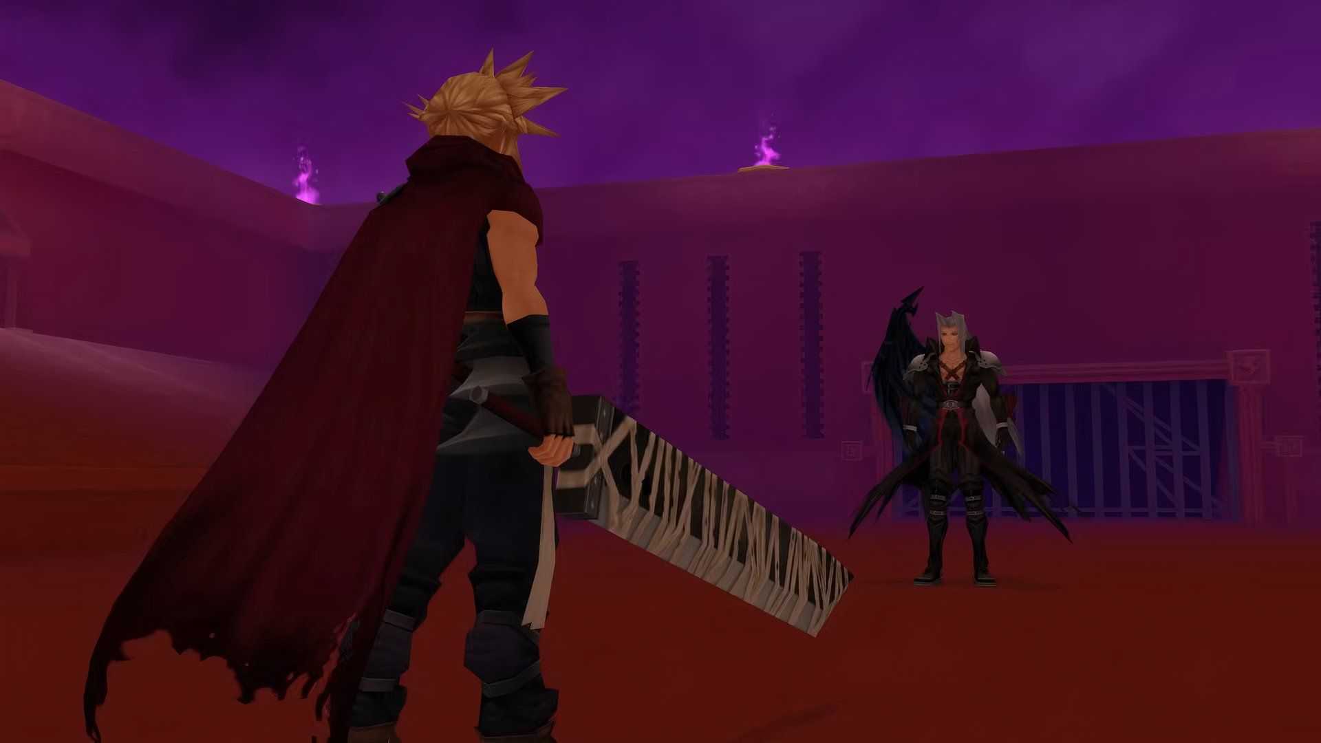 cloud vs sephiroth kingdom hearts 1