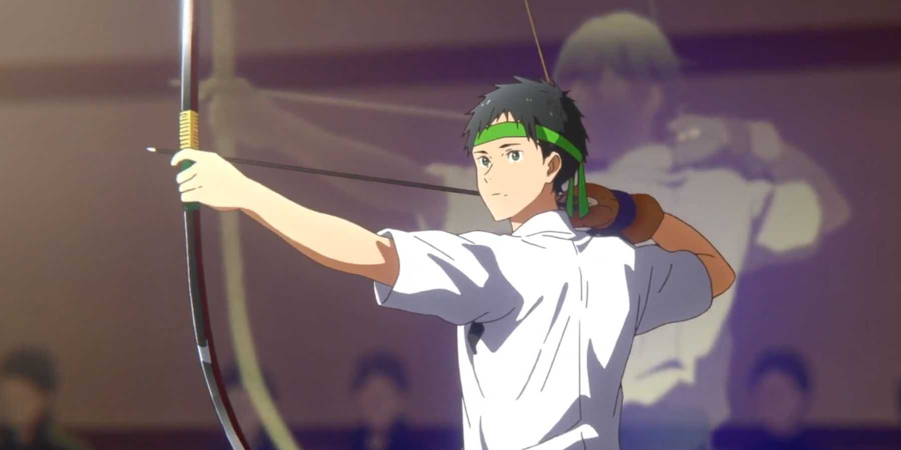 Tsurune Linking Shot Episódio 2 Minato Mirando Arco