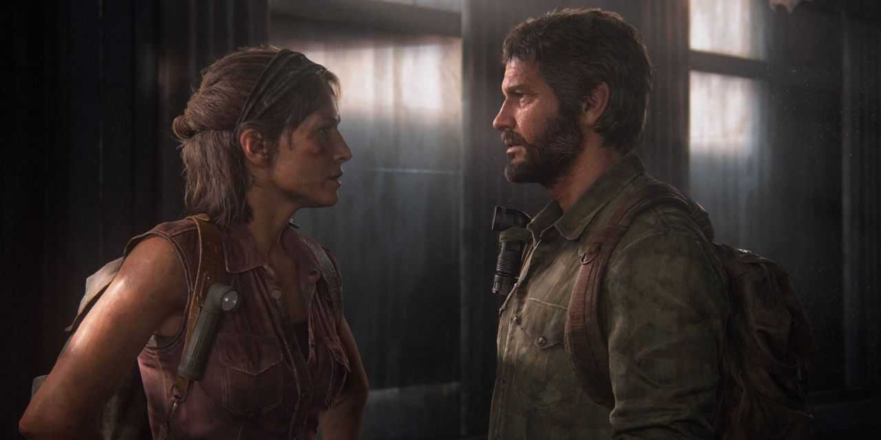 Tess e Joel em The Last of Us Parte 1