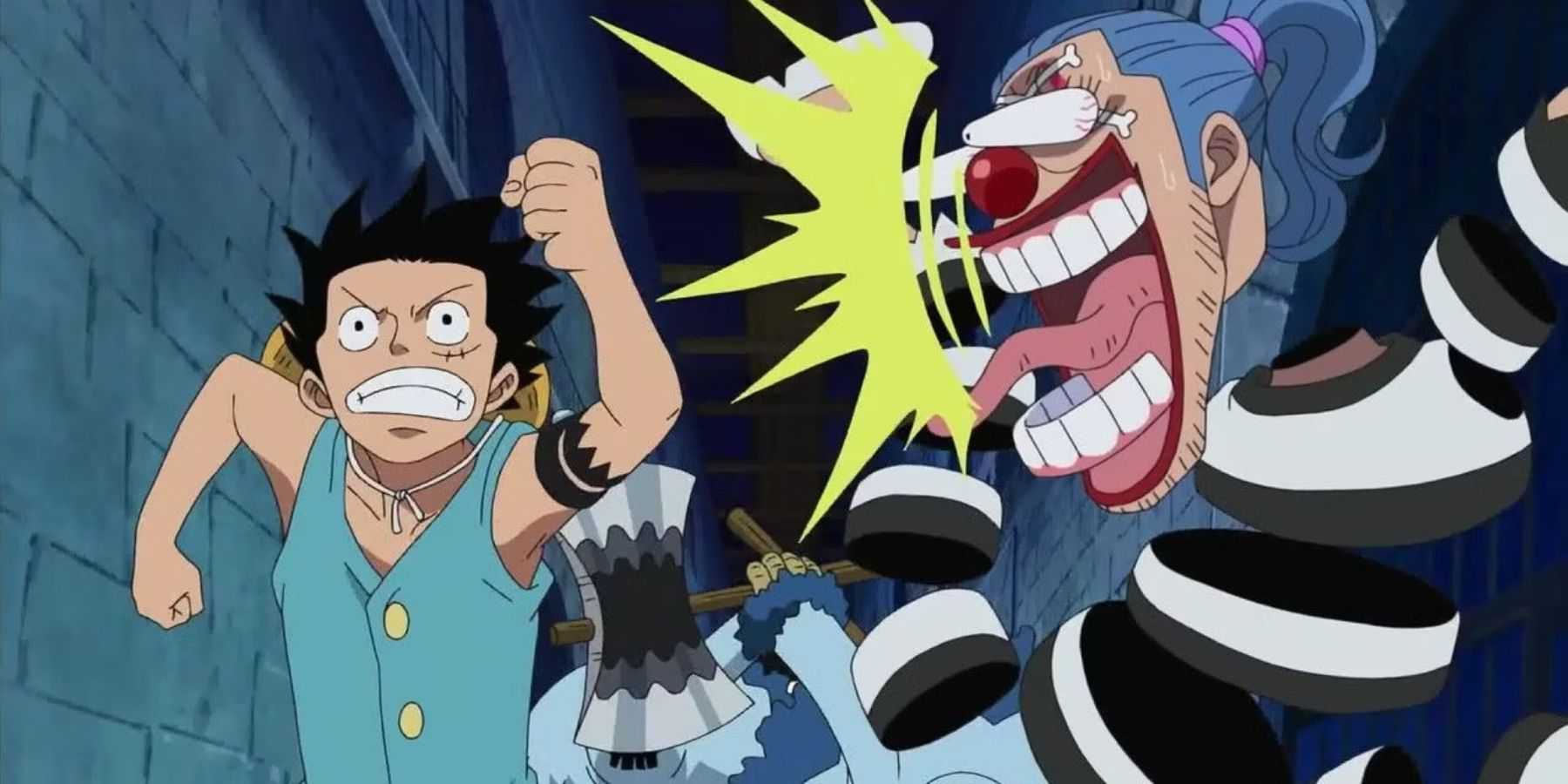 Luffy e Buggy fugindo (1)