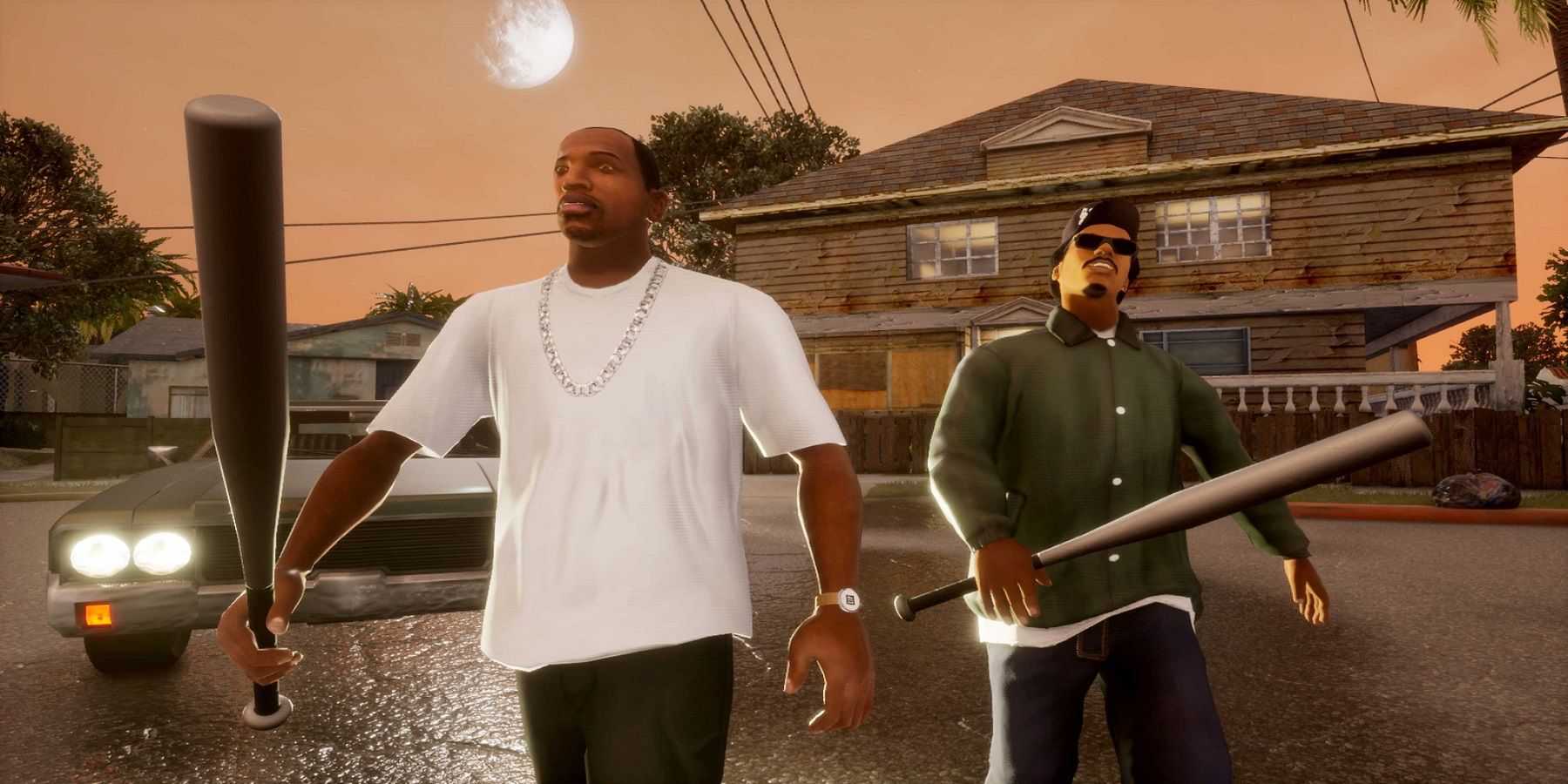 CJ and Ryder in Grand Theft Auto: San Andreas