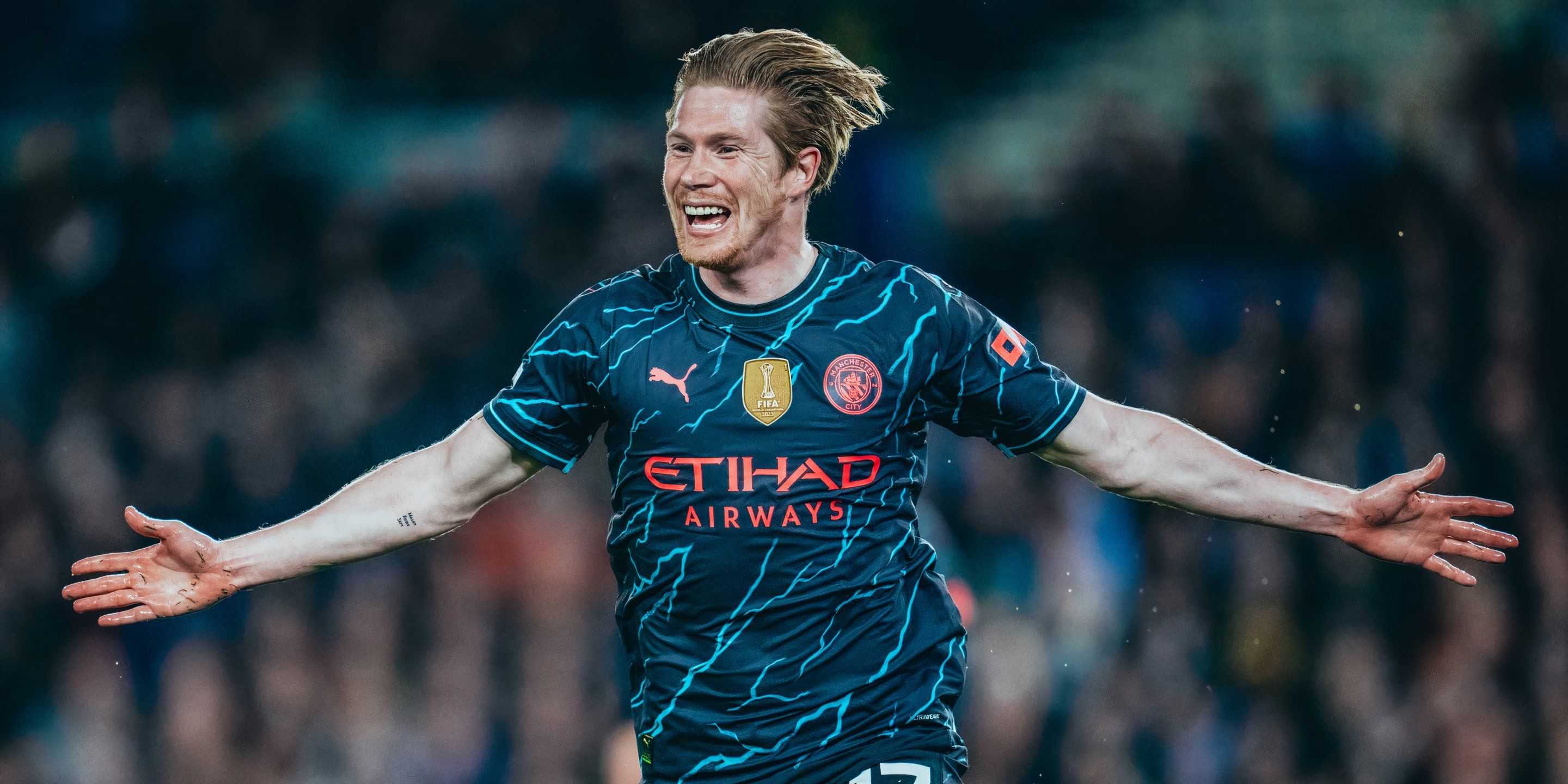 Kevin de bruyne jogando pelo Manchester City