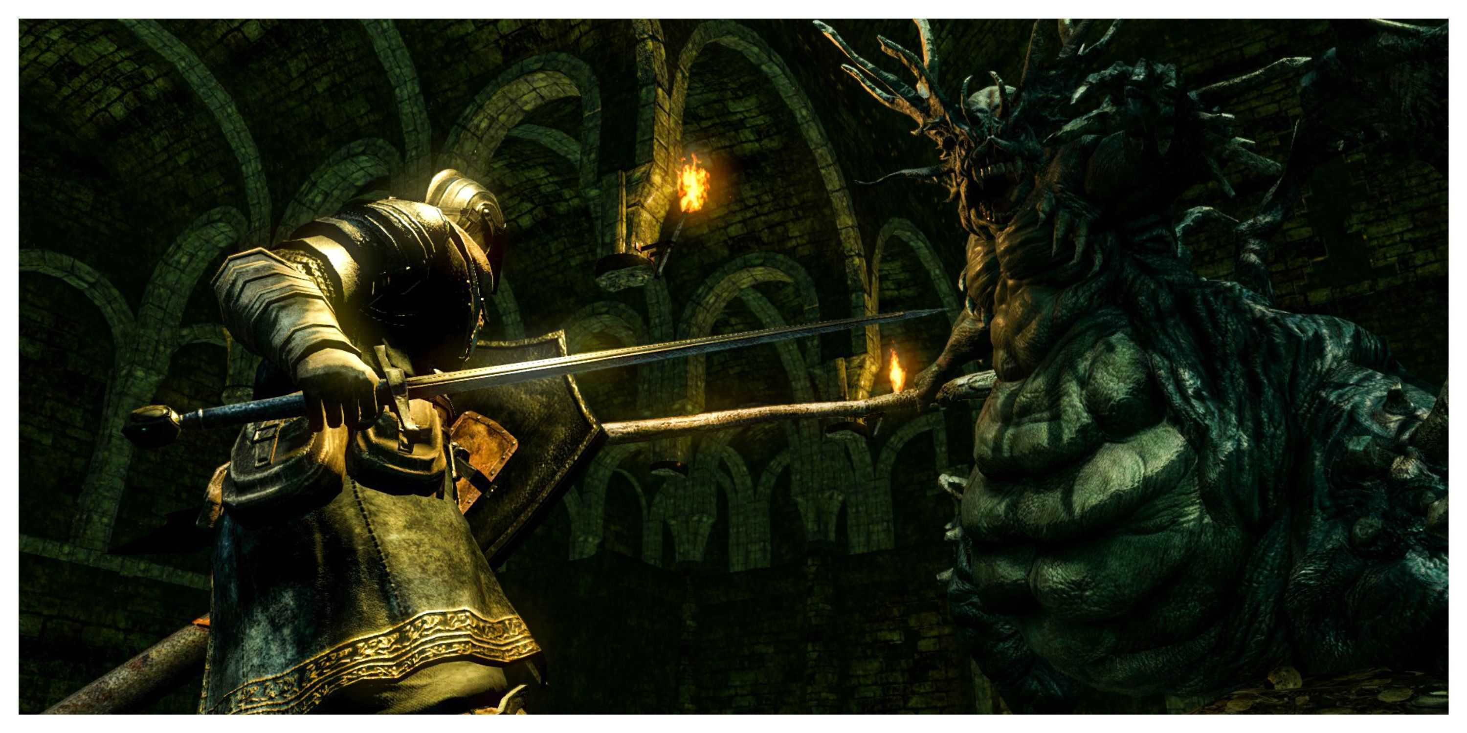 Dark Souls - Steam Screenshot (Facing Down An Enemy)