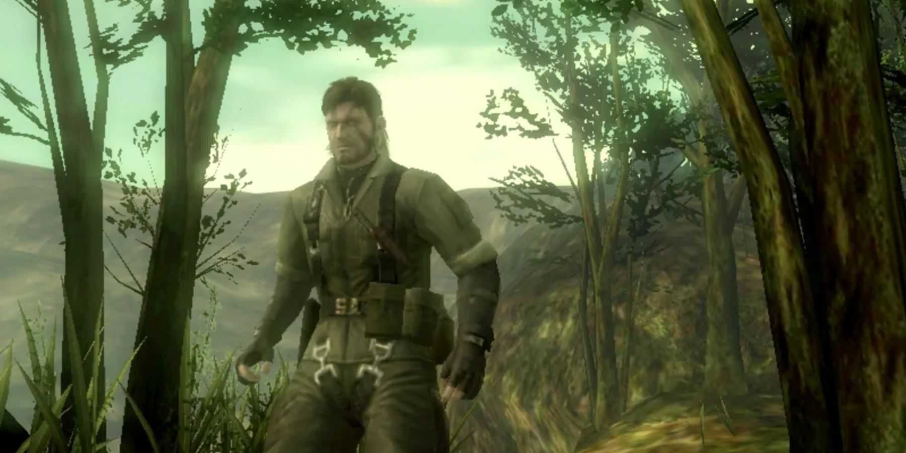 Snake in the forest in Metal gear Solid Snake Eater 3D