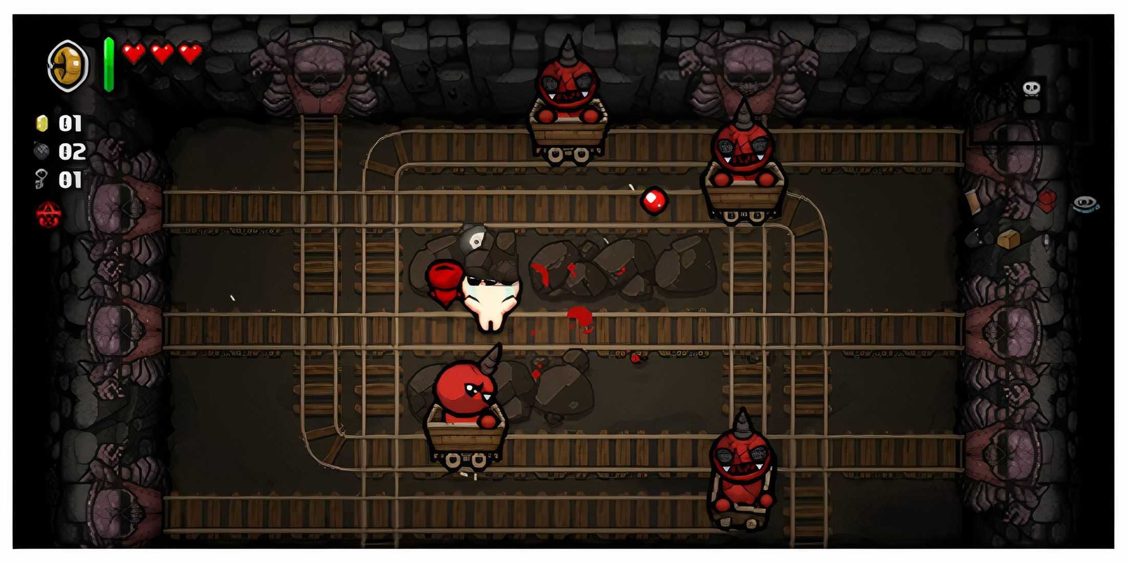 The Binding of Isaac Rebirth dungeon room