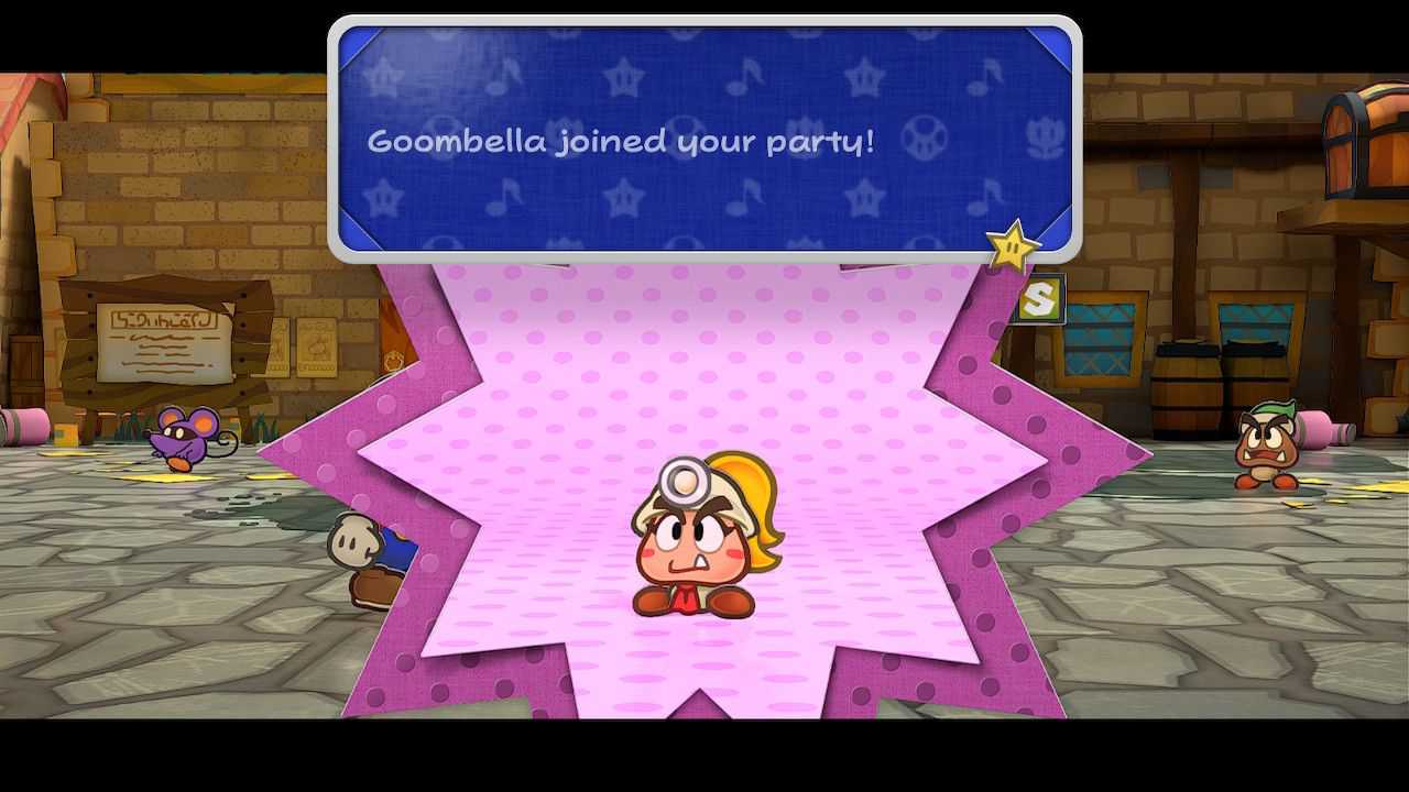 Paper Mario TTYD_Goombella Joins the Party