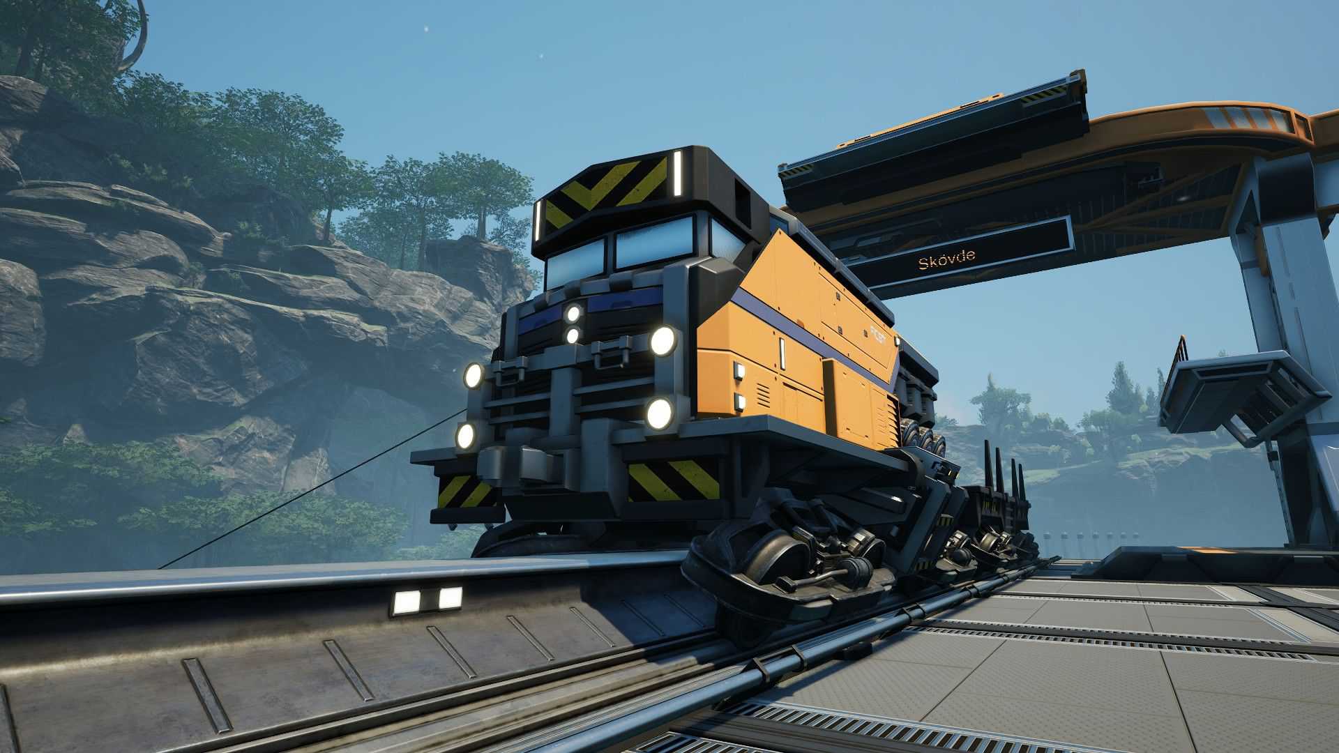 Uma Locomotiva Elétrica em Satisfatório