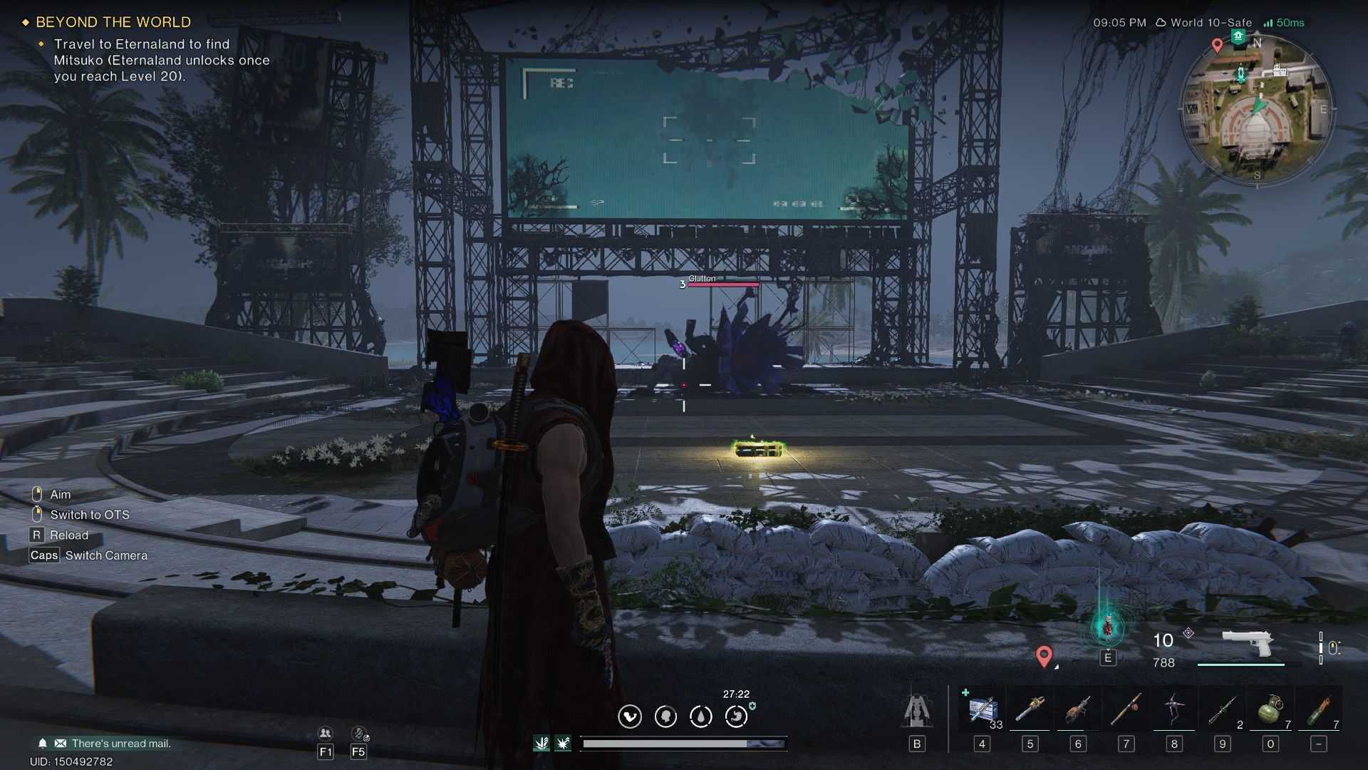 Weapon crate and glutton in Once Human Overlook Town