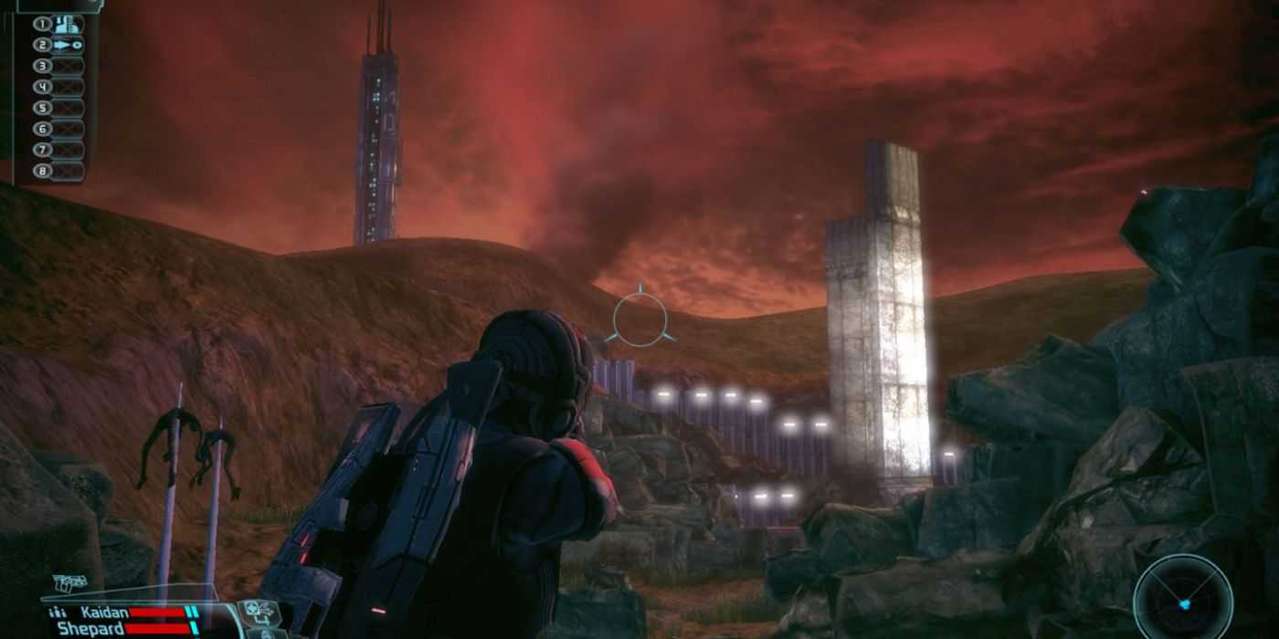 A screenshot from the original Mass Effect game.