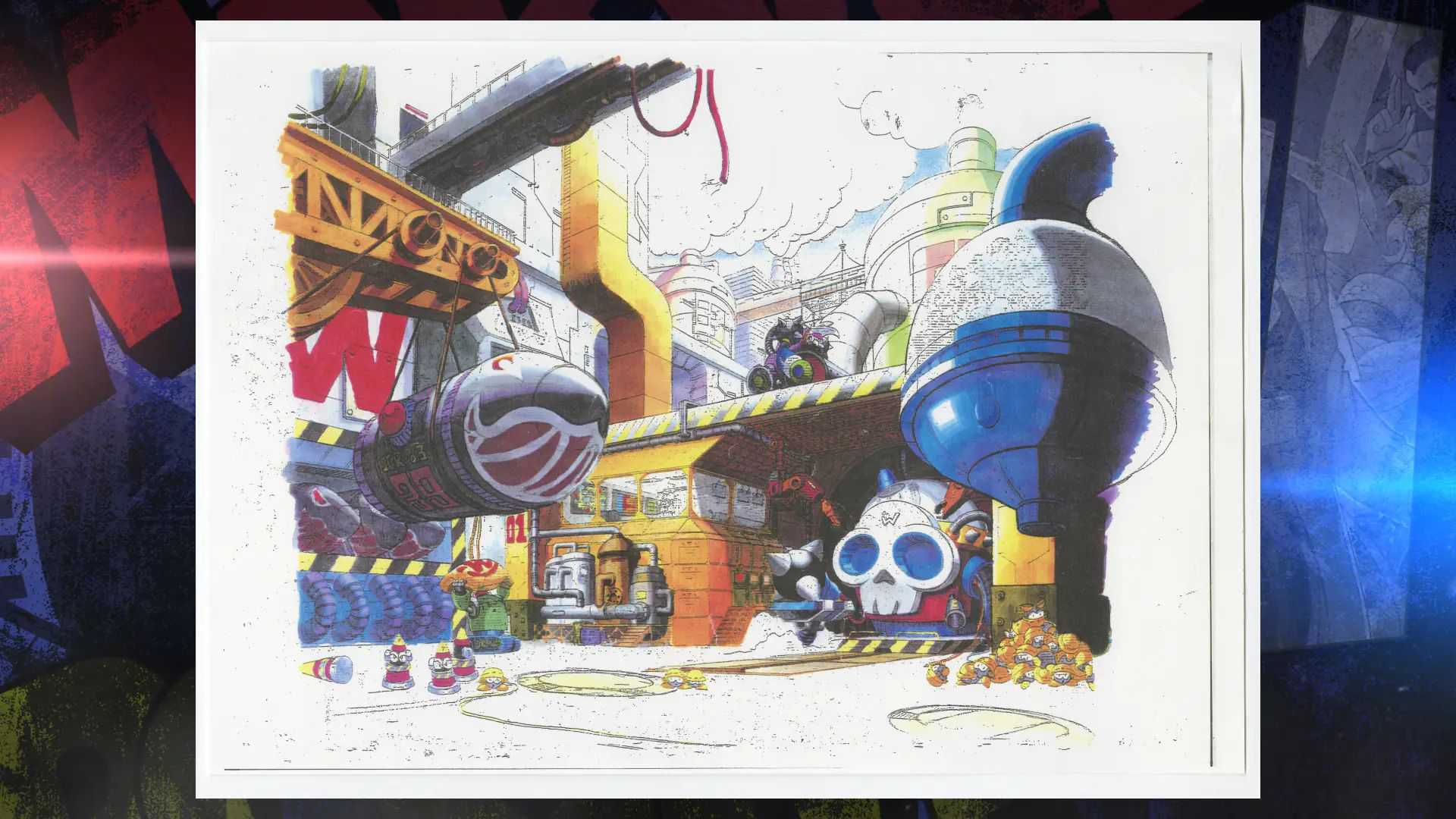 Marvel vs. Capcom Fighting Collection: Arcade Classics official concept art which appears to feature Dr. Wily and other Mega Man characters