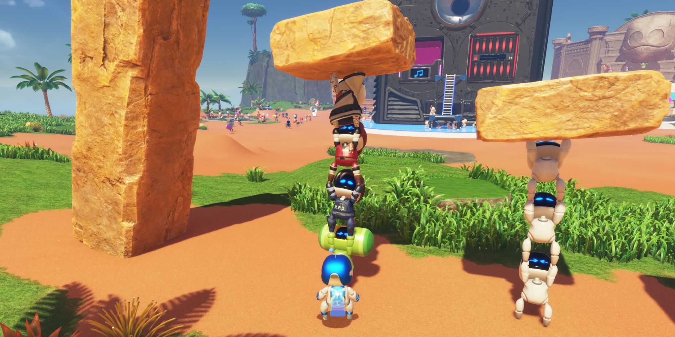 Uma Torre de Bot em Astro Bot