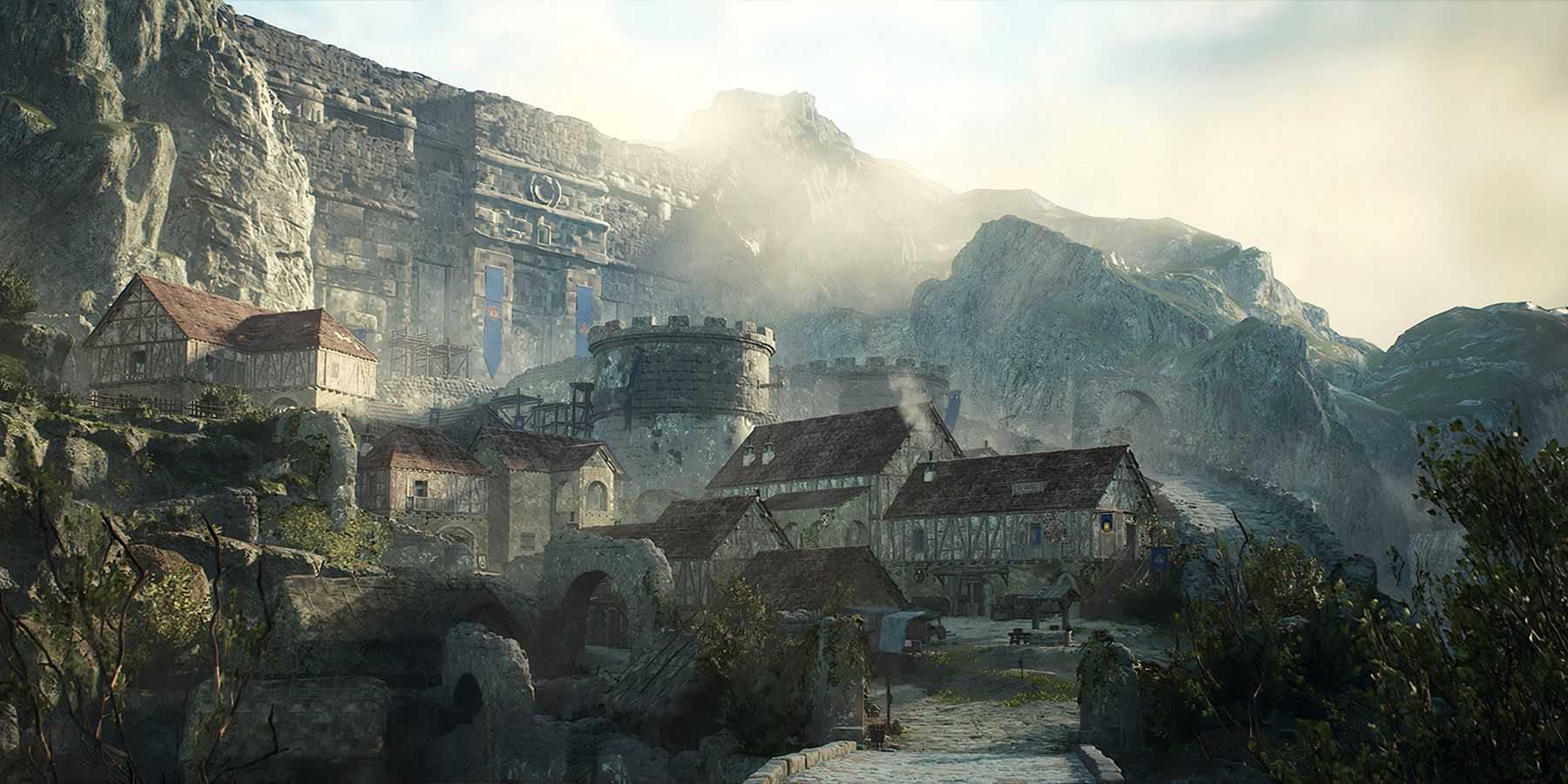 Outside a Vermund city in Dragon's Dogma 2