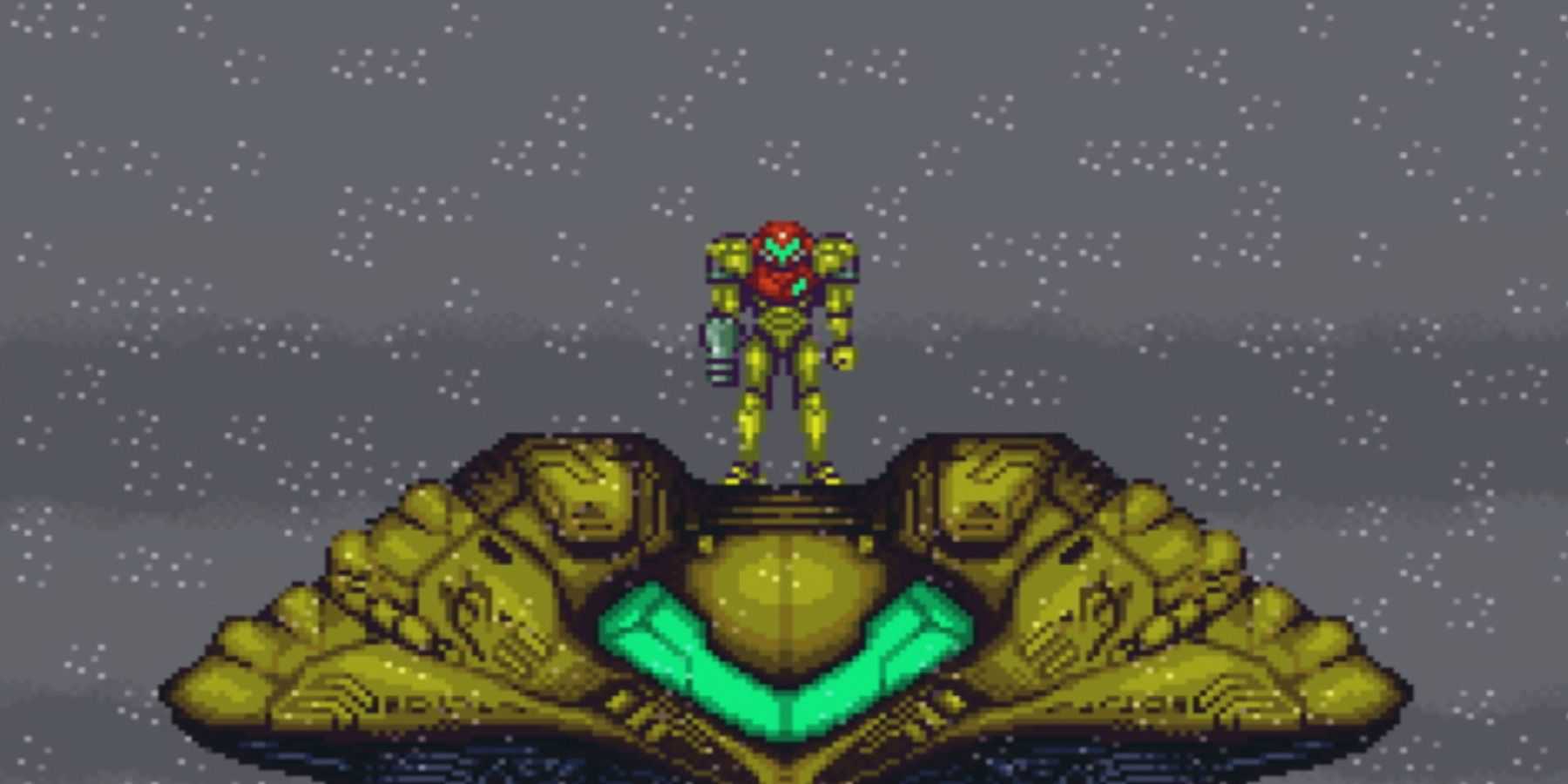 samus on a gunship in super metroid