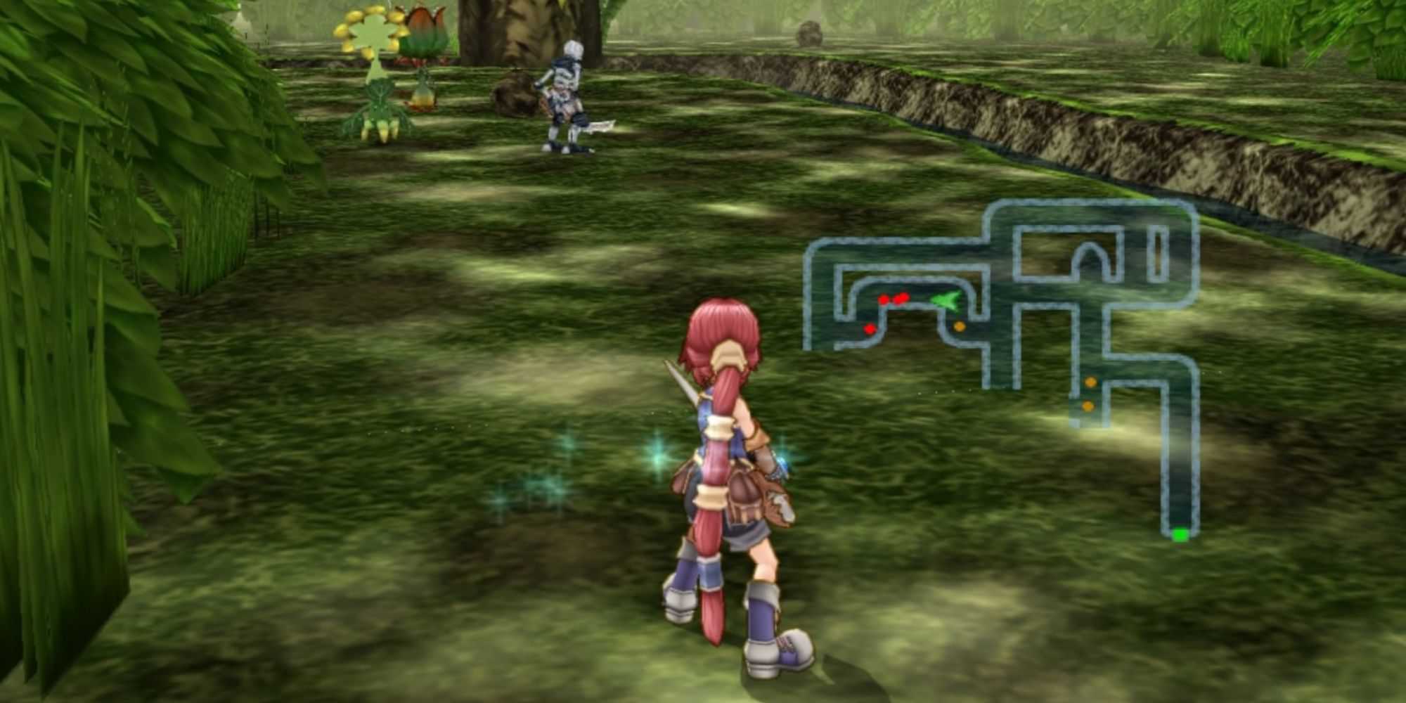 Lutando contra inimigos em Dark Cloud 2