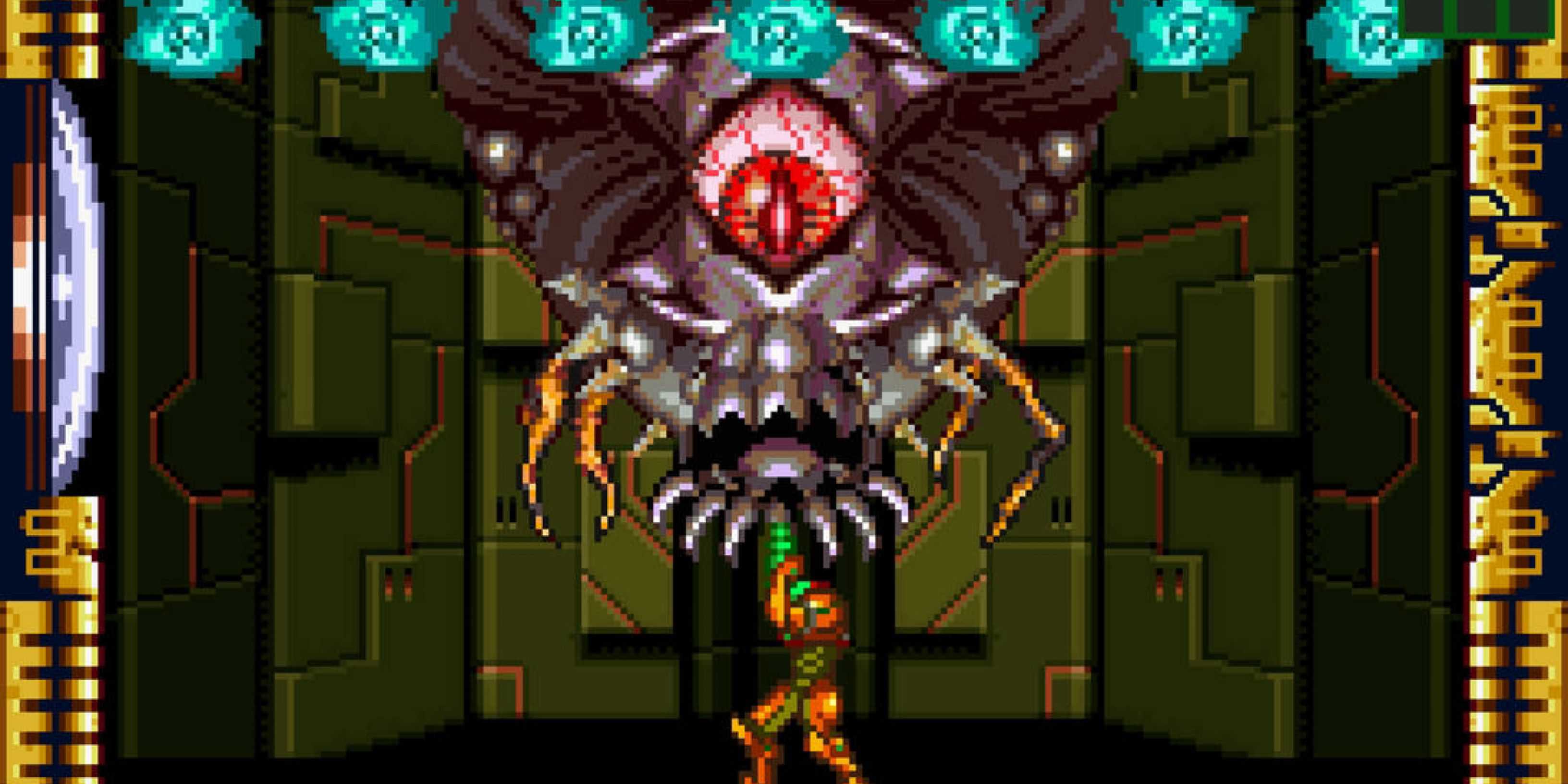 Phantoon na luta contra o chefe Super Metroid