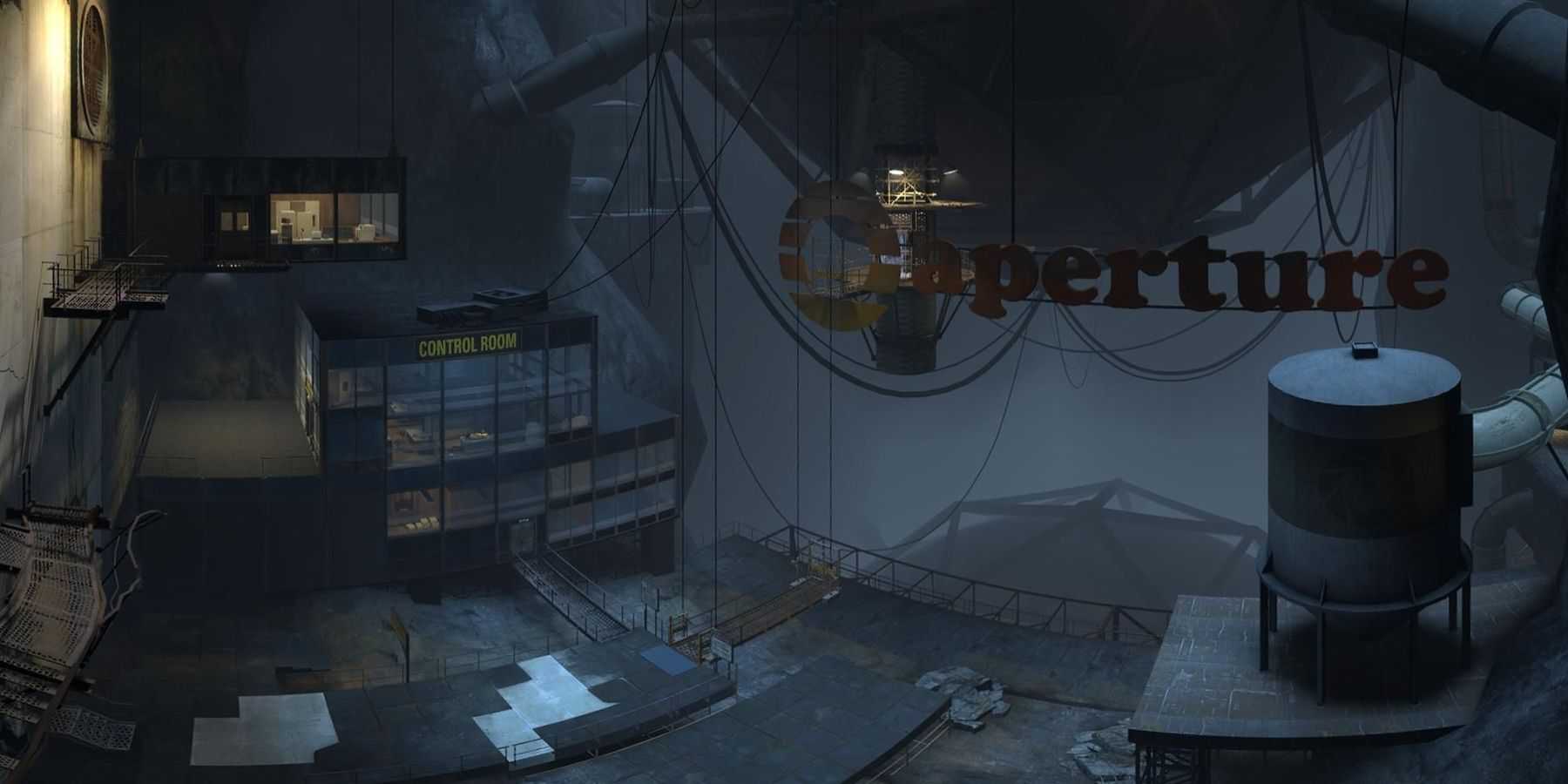 Abandoned Aperture Science labs in Portal 2