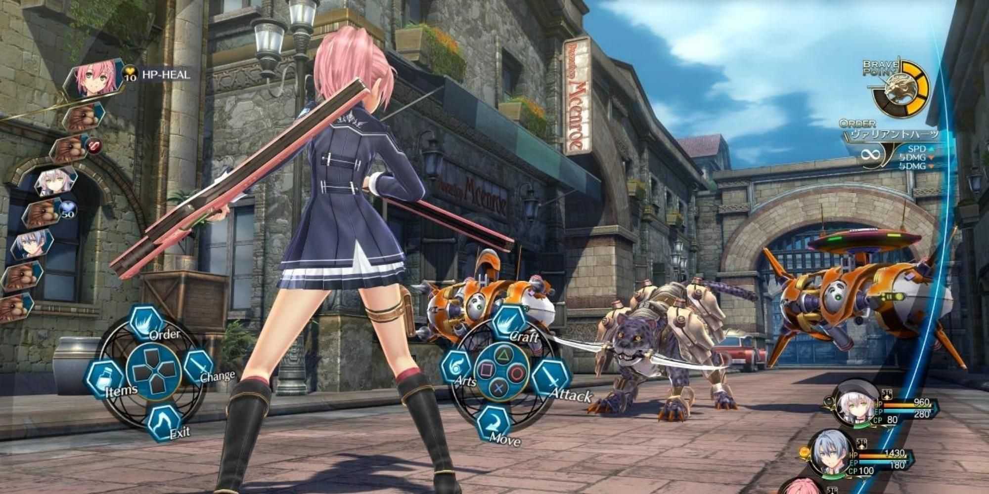 batalha em The Legend Of Heroes Trails Of Cold Steel 2