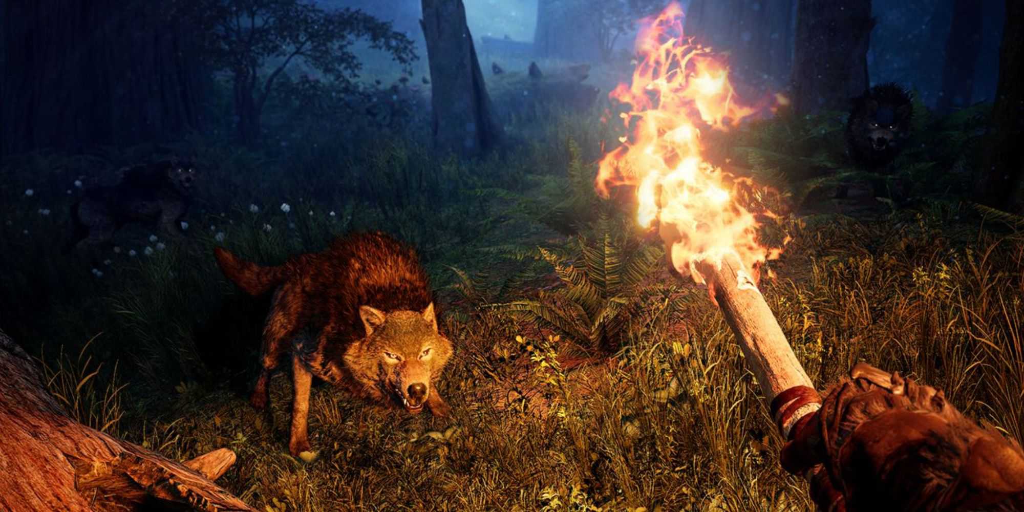 a wolf vs player in far cry primal