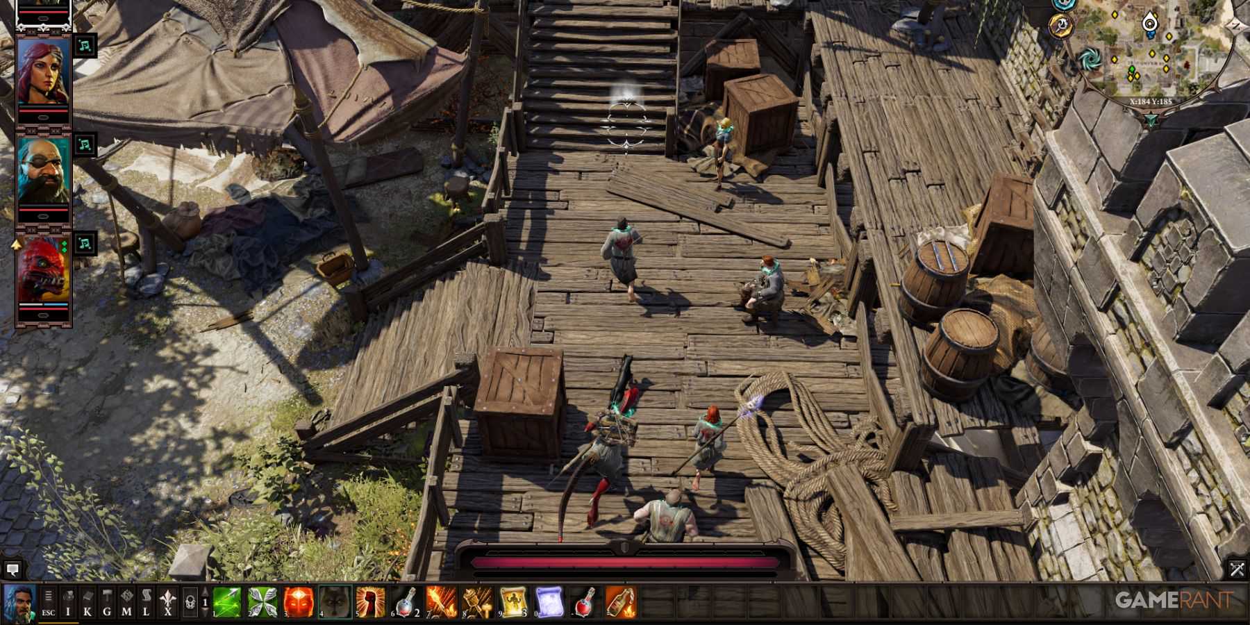 Isometric scenario of Fort of Joy in Divinity Original Sin 2