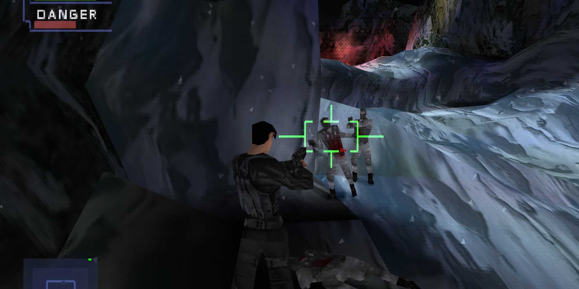 Shooting enemies in Syphon Filter 2