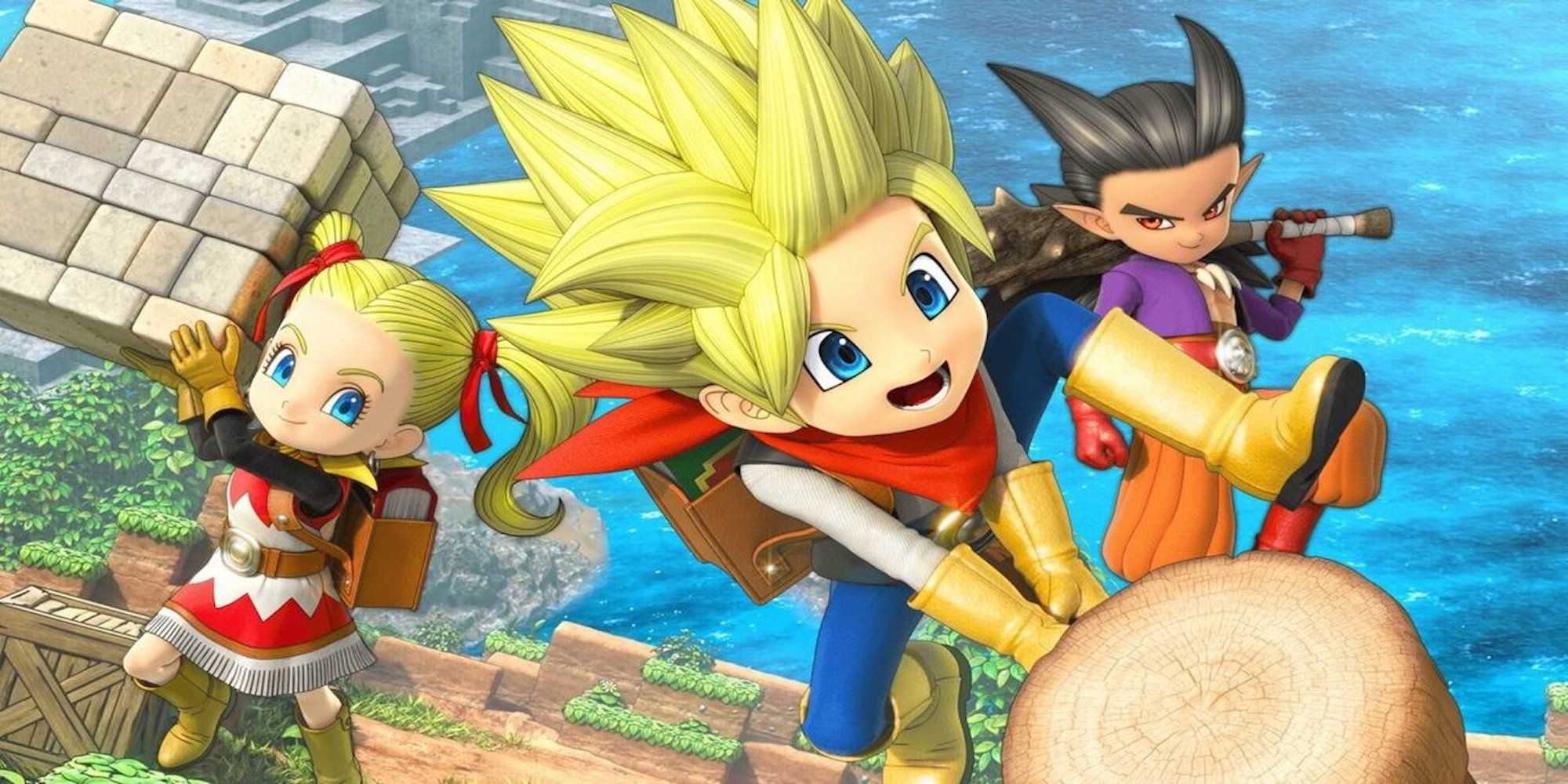 Promo art featuring characters in Dragon Quest Builders 2