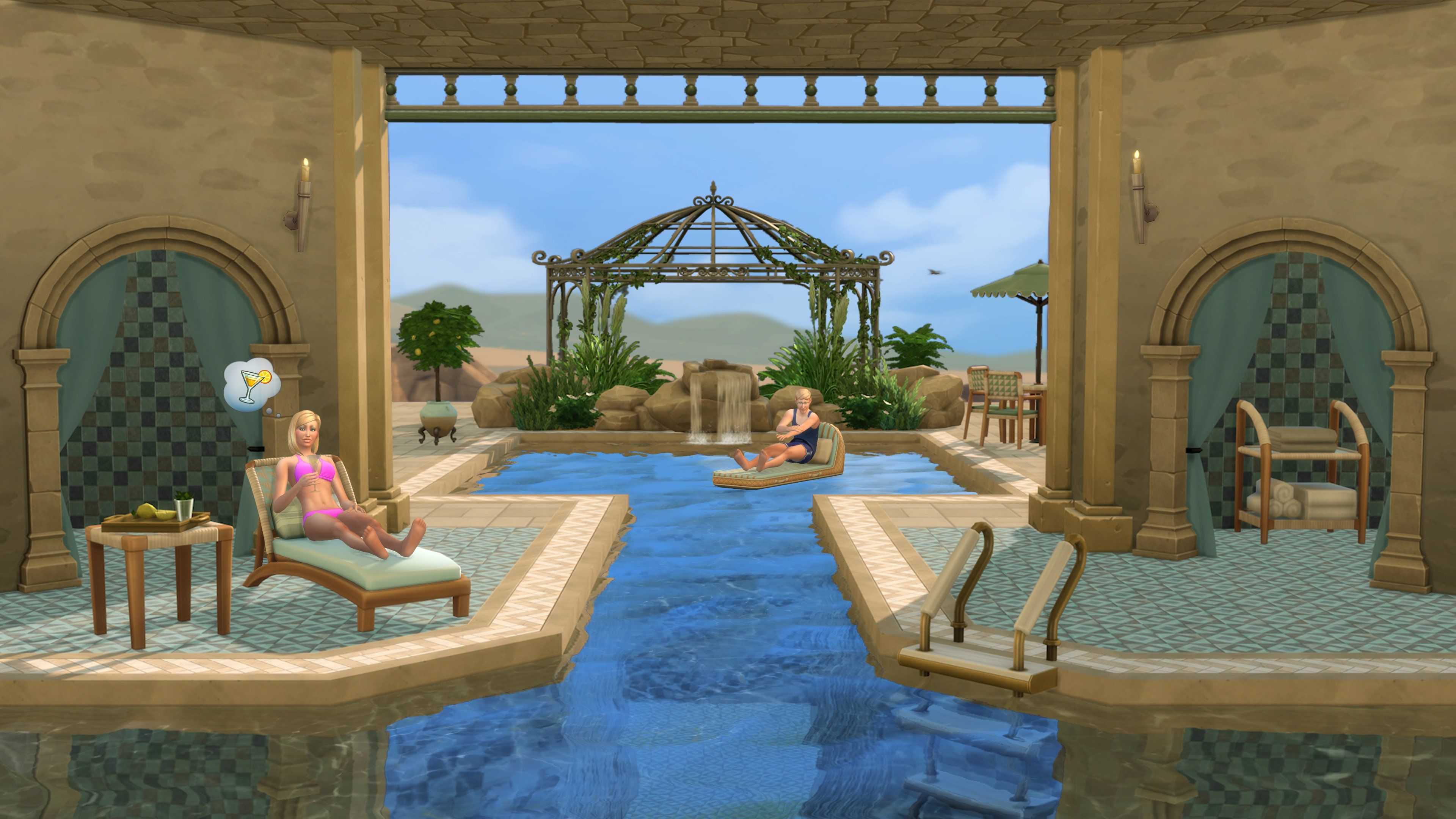 The Sims 4 Riviera Retreat Kit promo screenshot 2