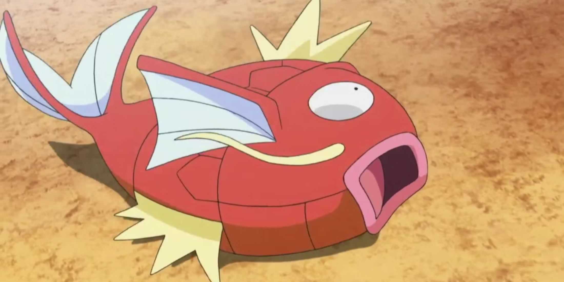 Pokemon - Magikarp laying on the ground