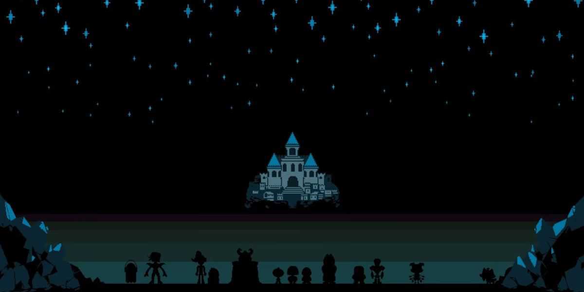 Undertale castle landscape