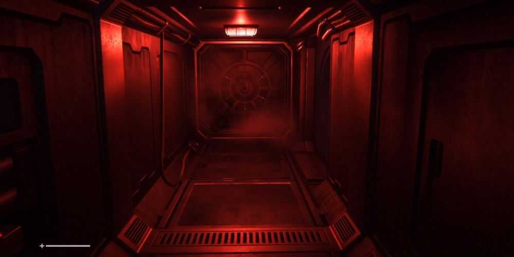 Hiding in a vent in Alien Isolation