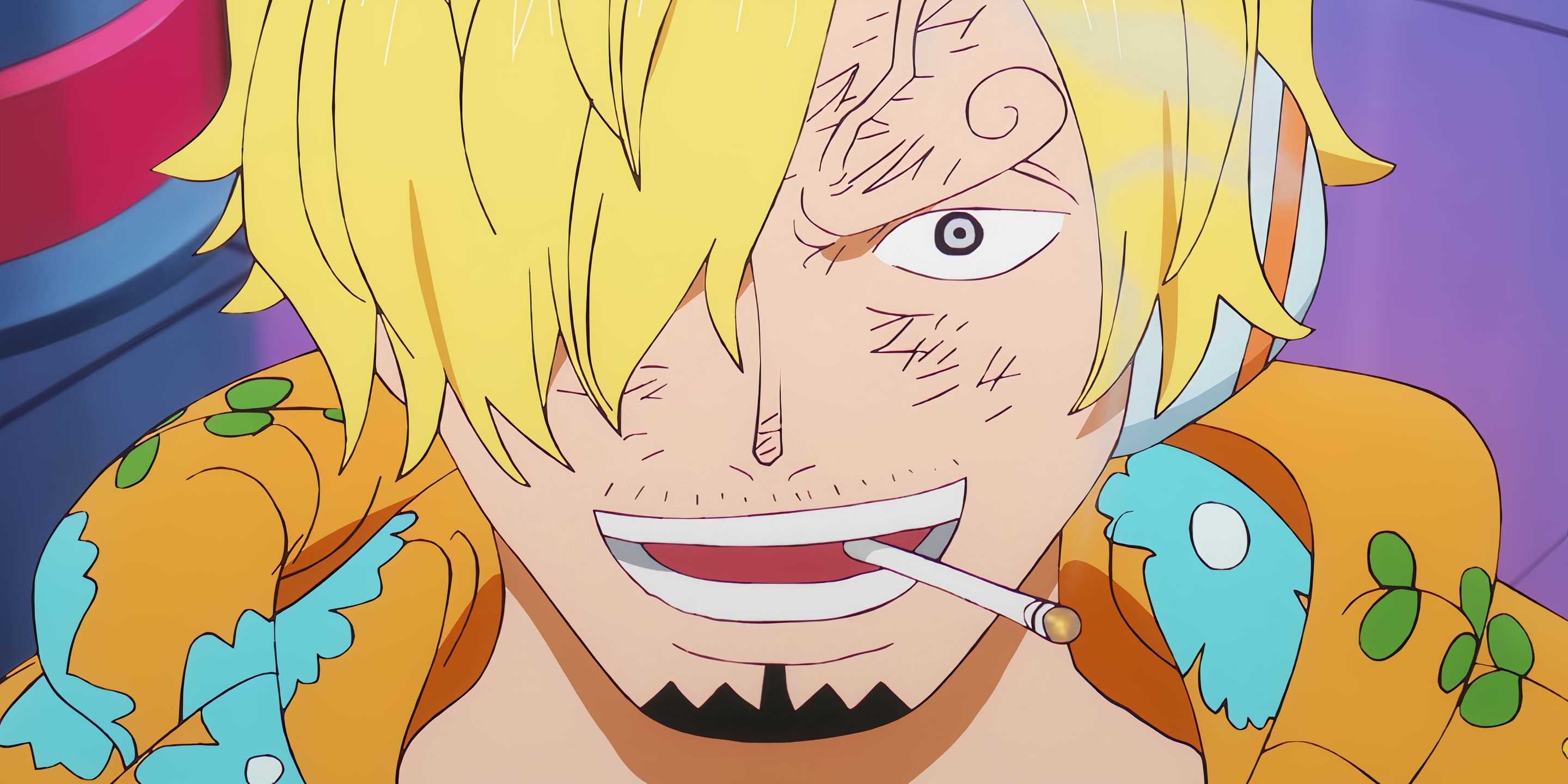 Sanji unfazed by S-Shark's attack in op 1112