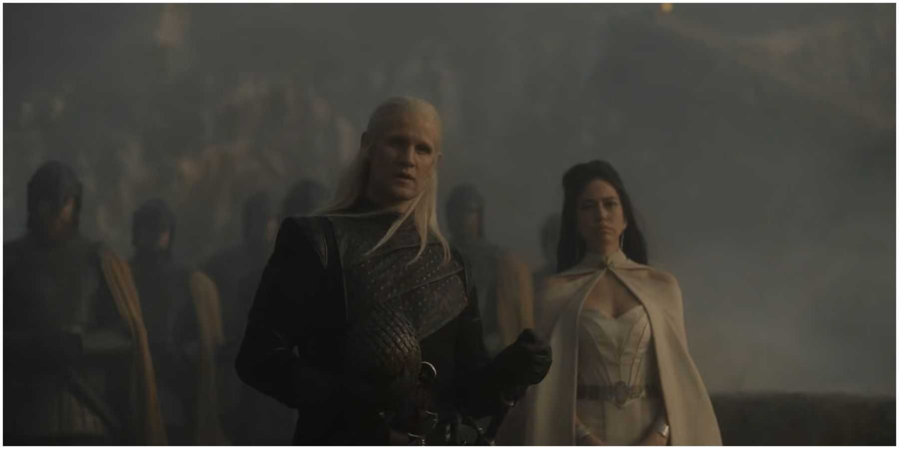 Daemon Targaryen e Mysaria em Dragonstone em House of the Dragon.