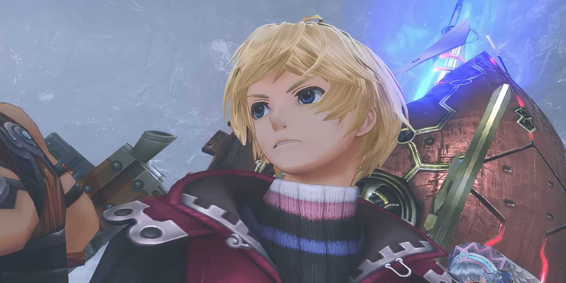 shulk preparing to fight