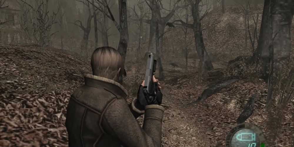 Leon Kennedy em Resident Evil 4 PS2