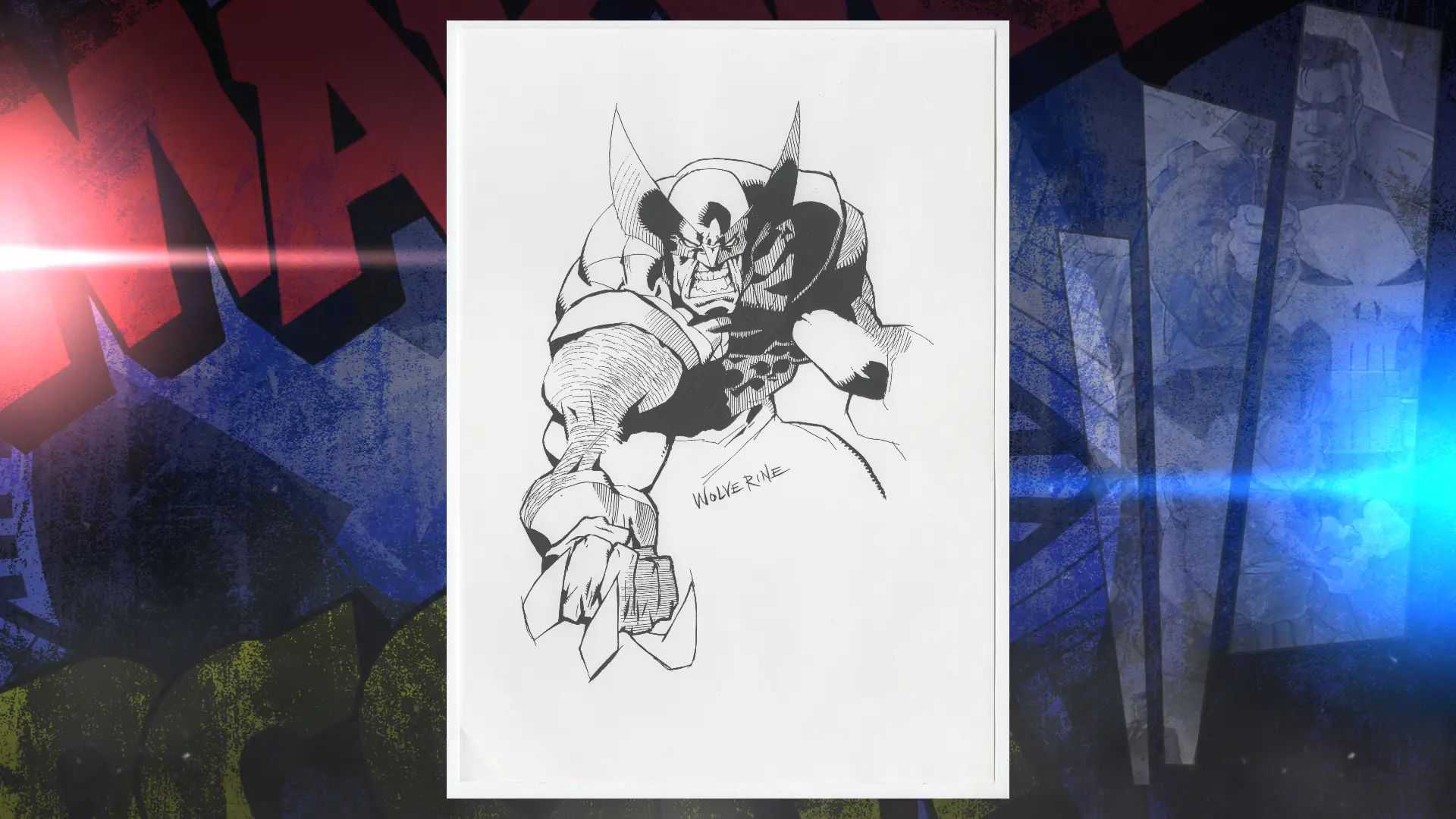 Marvel vs. Capcom Fighting Collection: Arcade Classics official concept art rough sketch of Wolverine