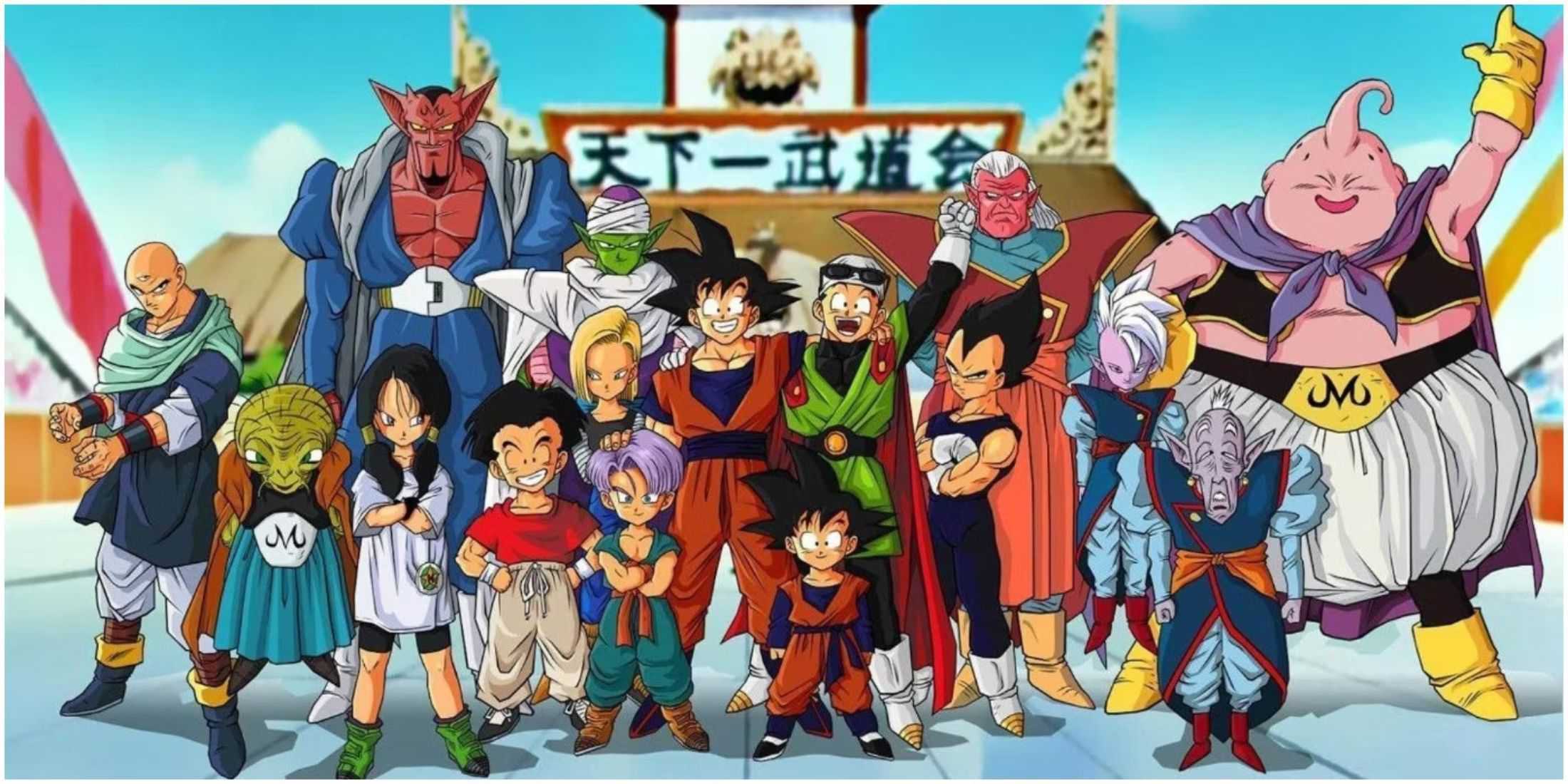 O elenco de Dragon Ball Z se reuniu para uma foto em grupo