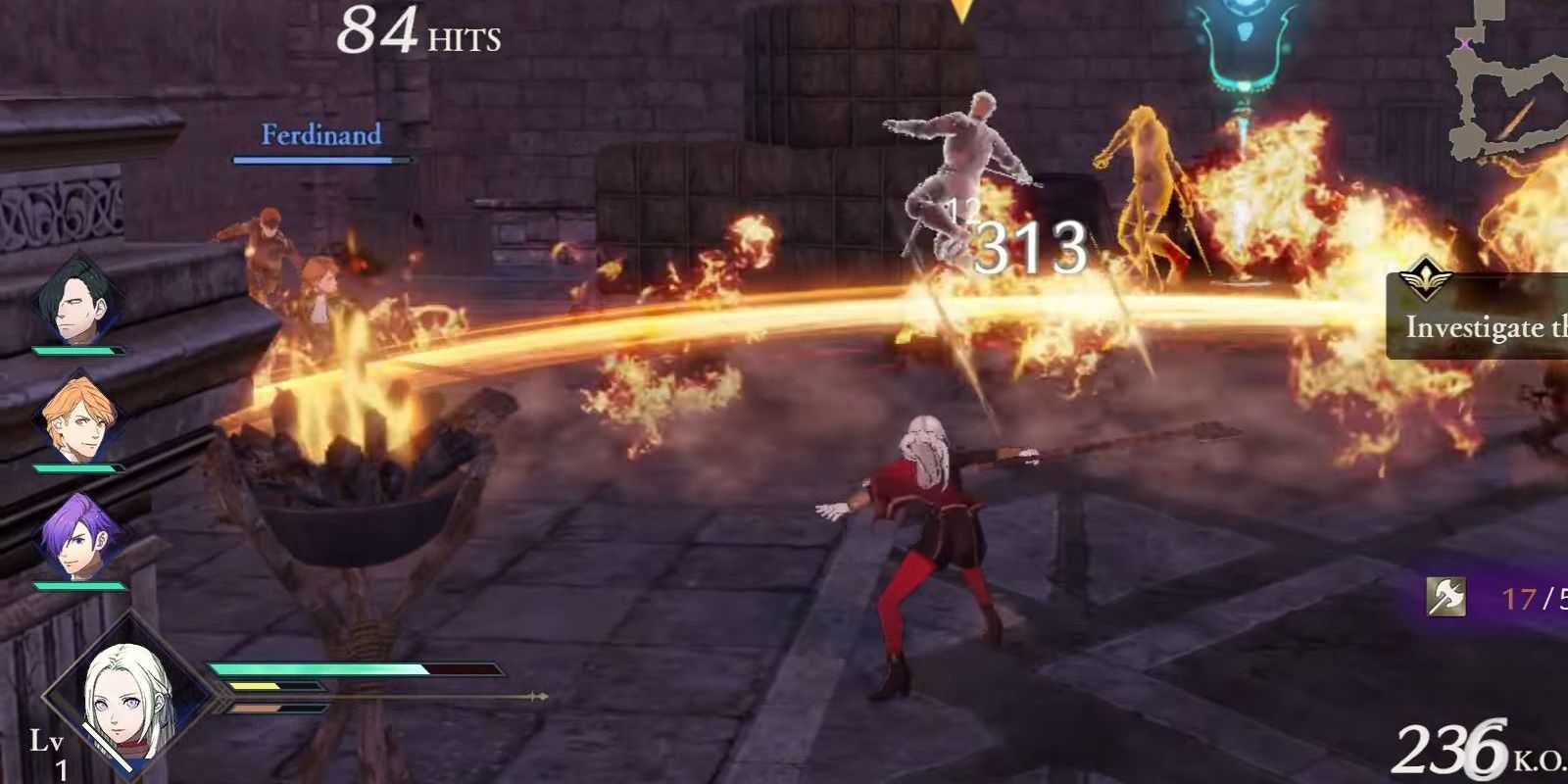 Fire Emblem Warriors: Three Hopes Edelgard Fighting